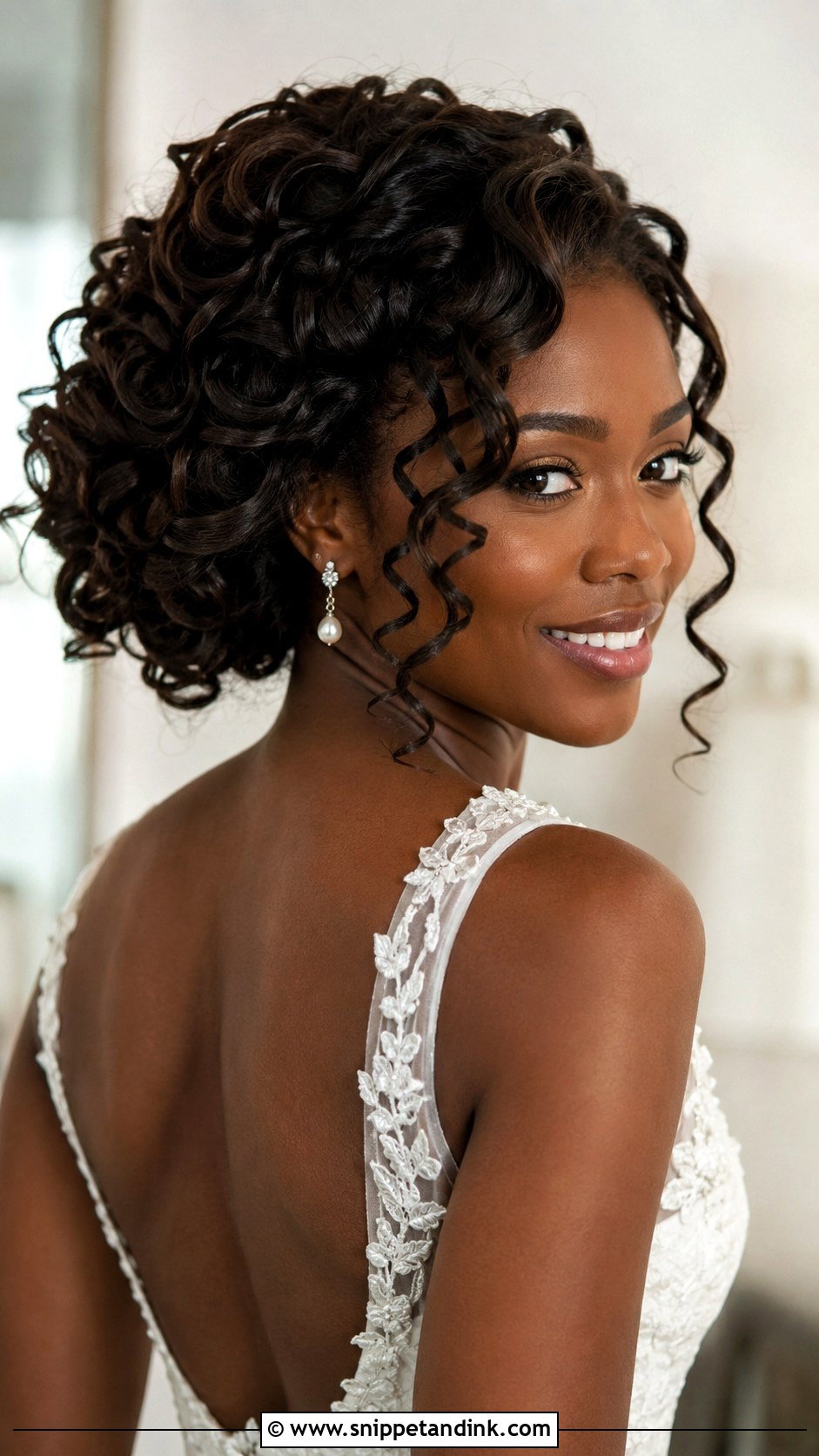 Loose Curly Bride Updo For Long Hair - Snippet and Ink - 20 Bride Updo Hairstyles for Long Hair