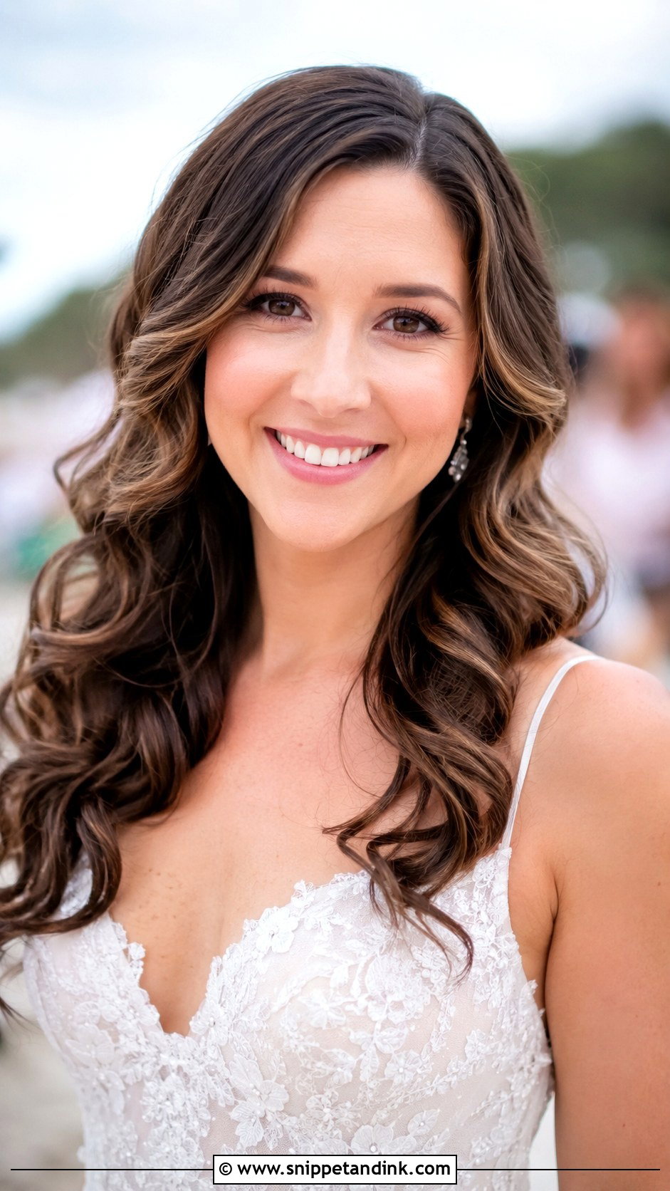 Loose Curly Waves Down - Snippet and Ink - 30 Wedding Hairstyles for Curly Hair
