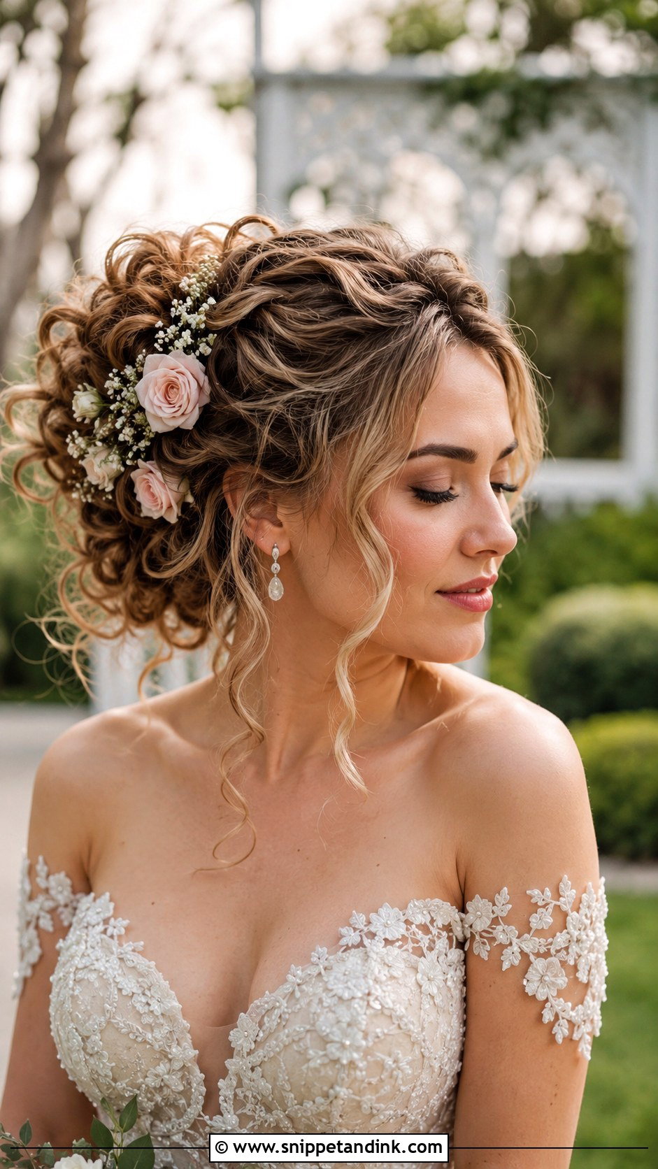 Loose Curly Waves Wedding Hair - Snippet and Ink - 25 Long Curly Wedding Hair Ideas