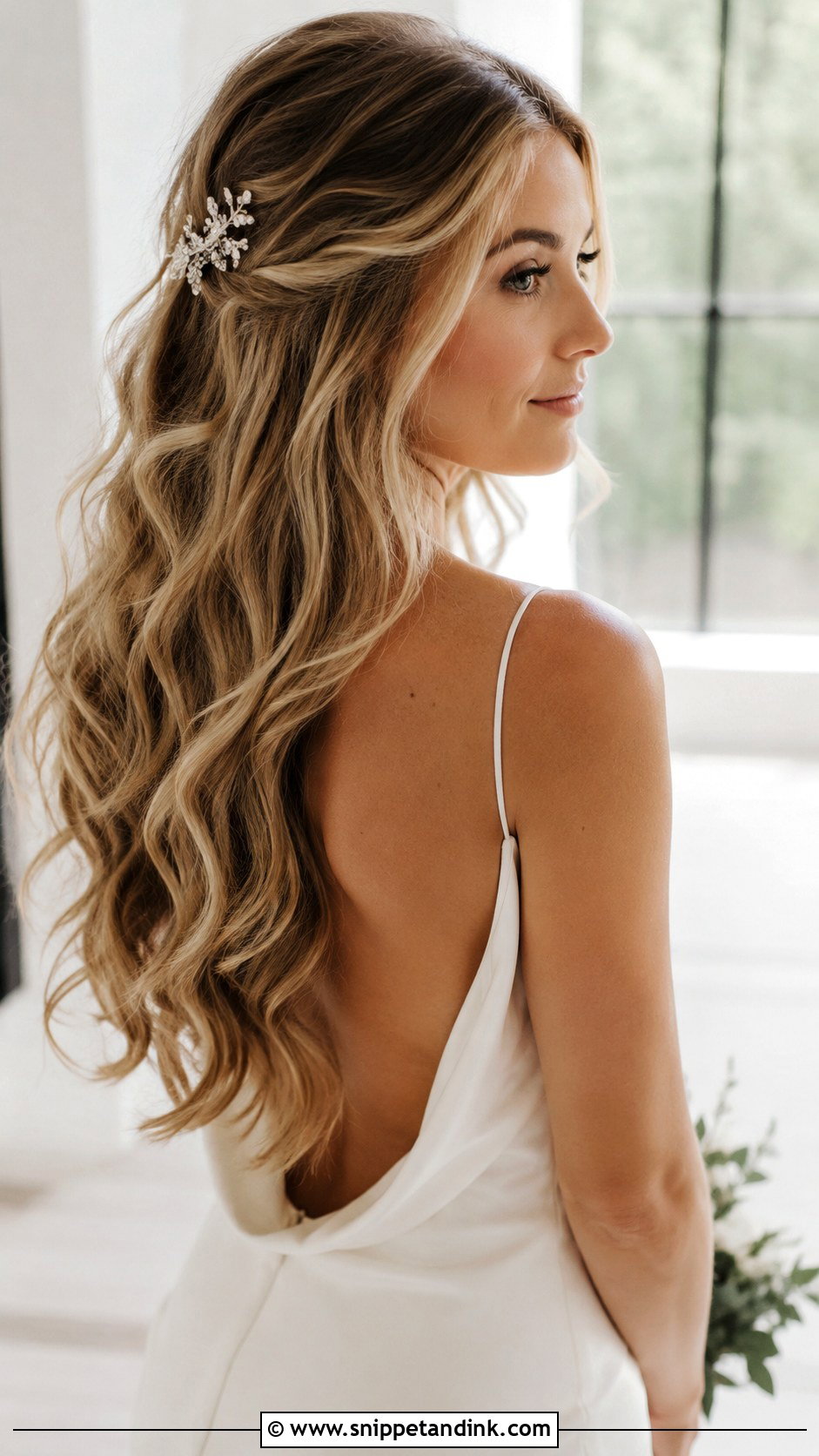 Loose Curly Waves for Wedding Day - Snippet and Ink - 25 Curly Hairstyle for Wedding Ideas