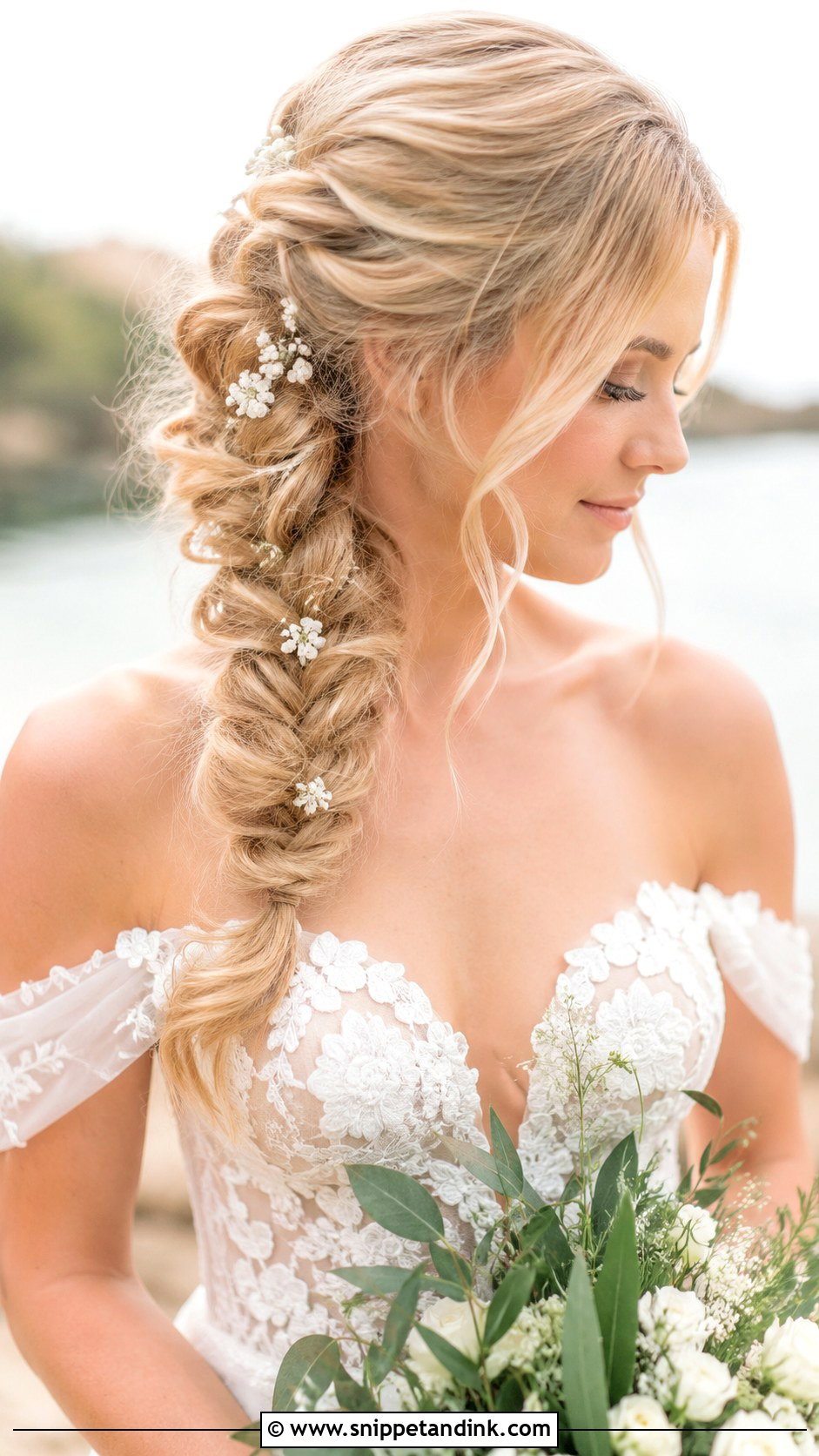 Loose Fishtail Braid - Snippet and Ink - 25 Wedding Hair Looks