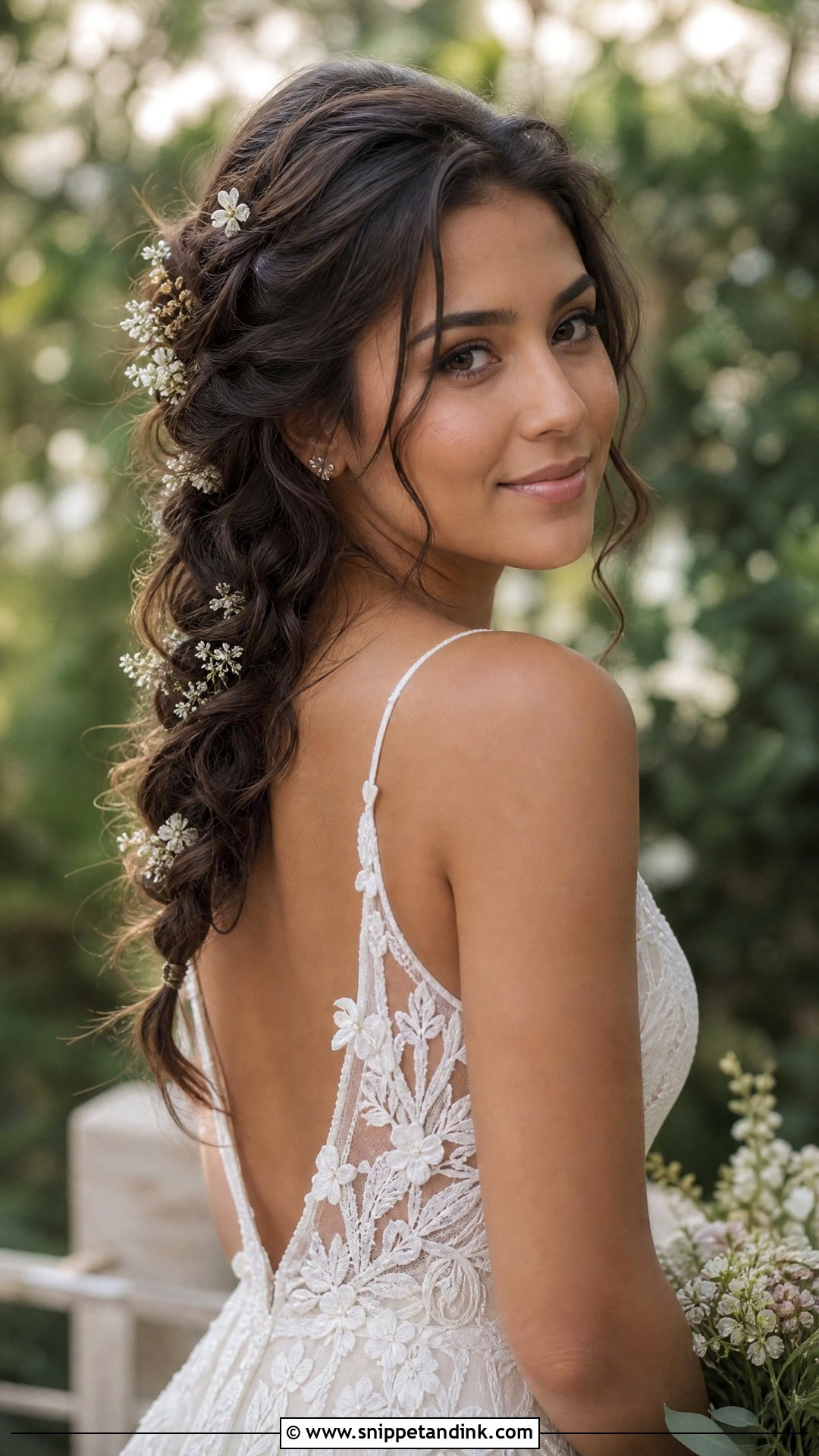 Loose French Braid - Snippet and Ink - 20 Relaxed Wedding Hair Ideas