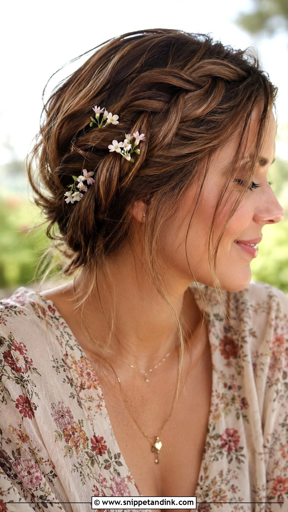 Loose French Braid For Pixie - Snippet and Ink - 25 Wedding Guest Hairstyles Short Hair