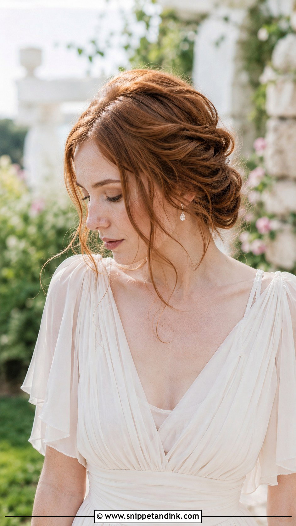 Loose French Twist With Face Framing Pieces - Snippet and Ink - 20 Garden Wedding Hairstyles