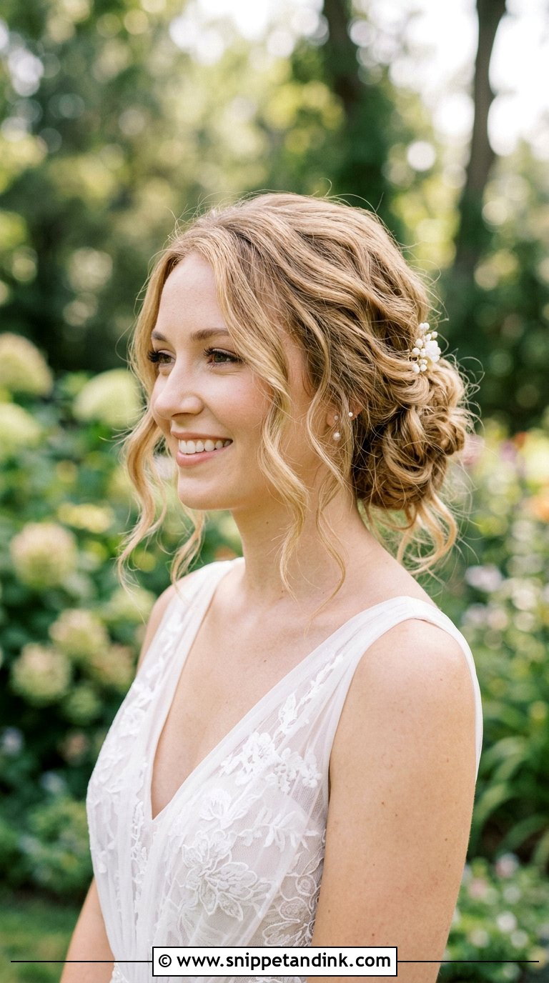 Loose Knot Bun for Wedding - Snippet and Ink - 20 Bun Hairstyle for Wedding Ideas