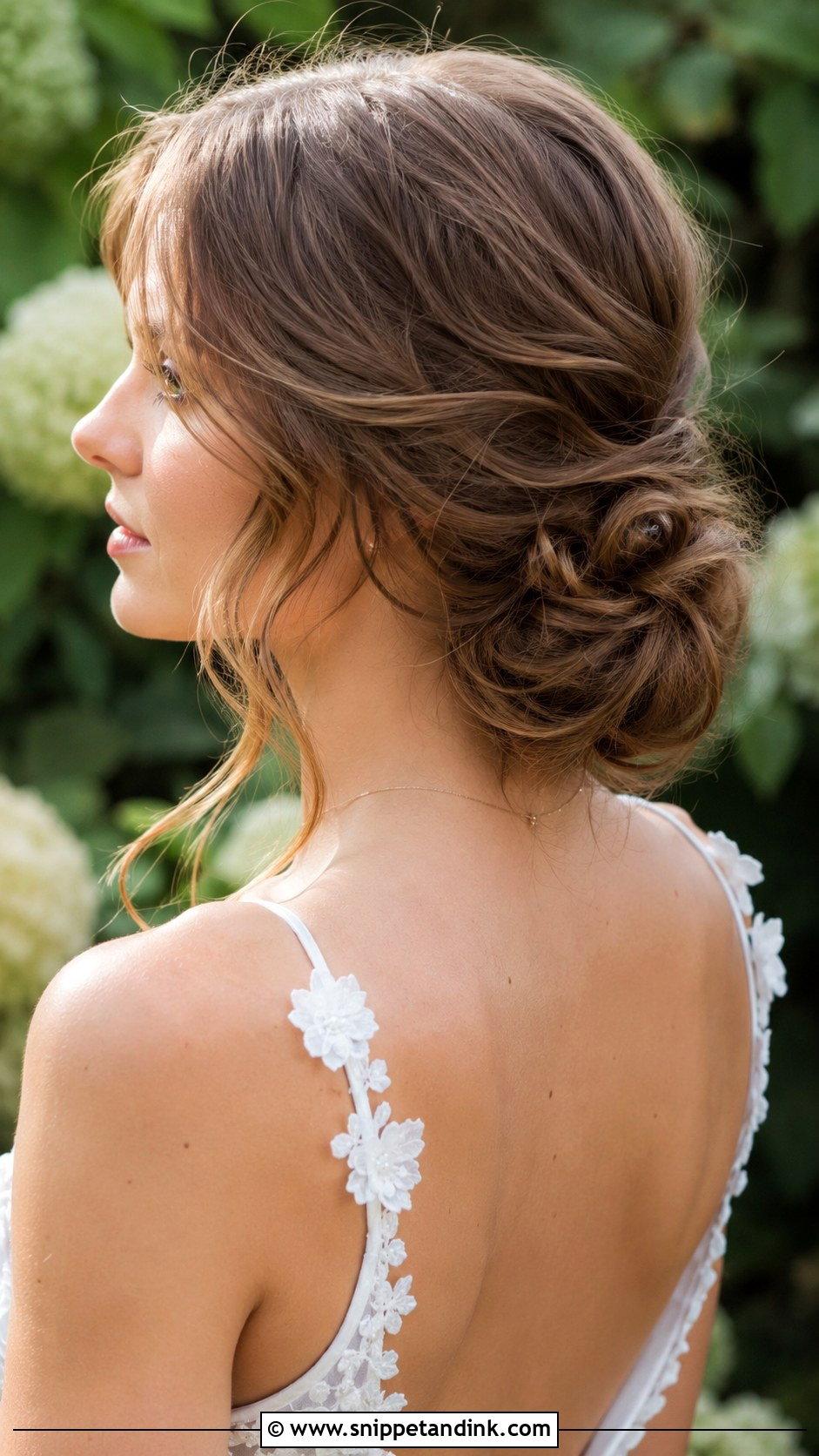 Loose Knotted Bun - Snippet and Ink - 25 Bridal Updo Hairstyles