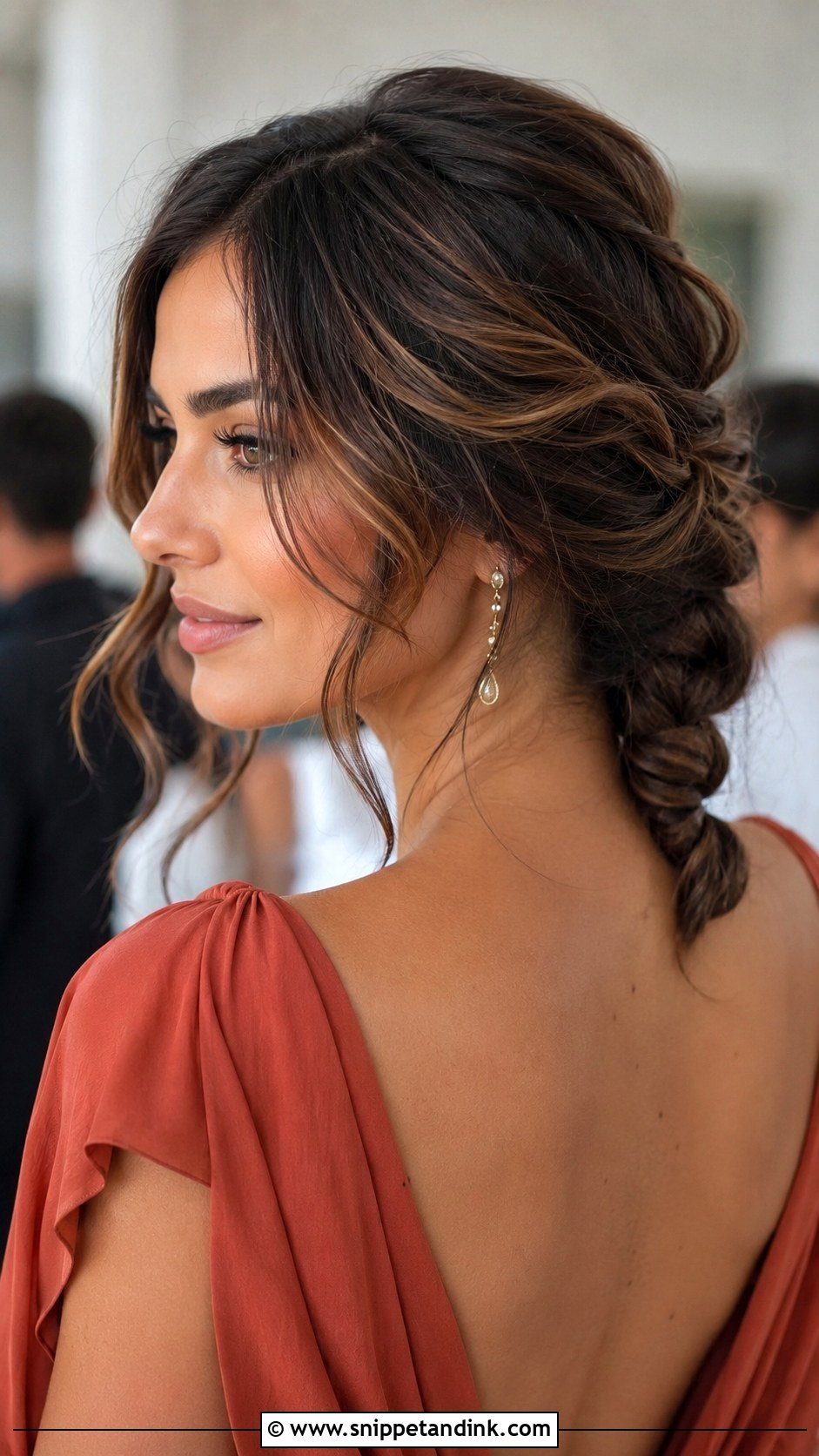 Loose Low Braid Wedding Guest Hairstyle - Snippet and Ink - 20 Hairstyles As a Wedding Guest