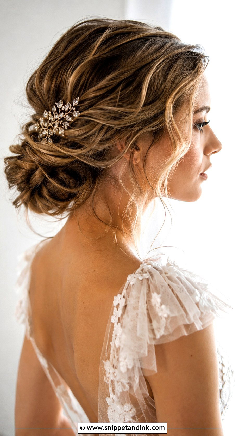 Loose Low Bun Wedding Hairstyle - Snippet and Ink - 25 Hairstyle for Marriage Ideas