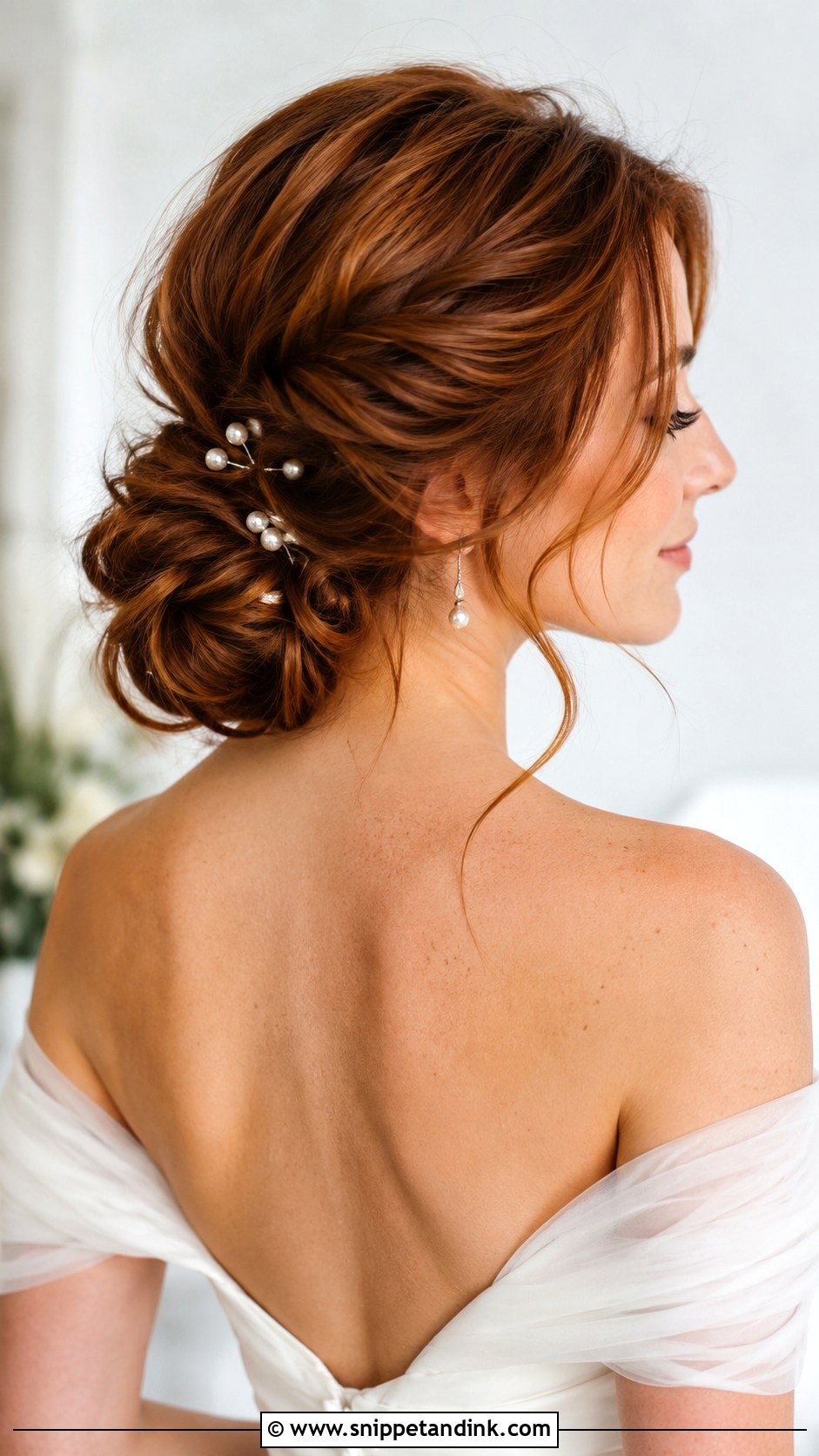 Loose Low Bun Wedding Hairstyle - Snippet and Ink - 15 Lose Wedding Hairstyles