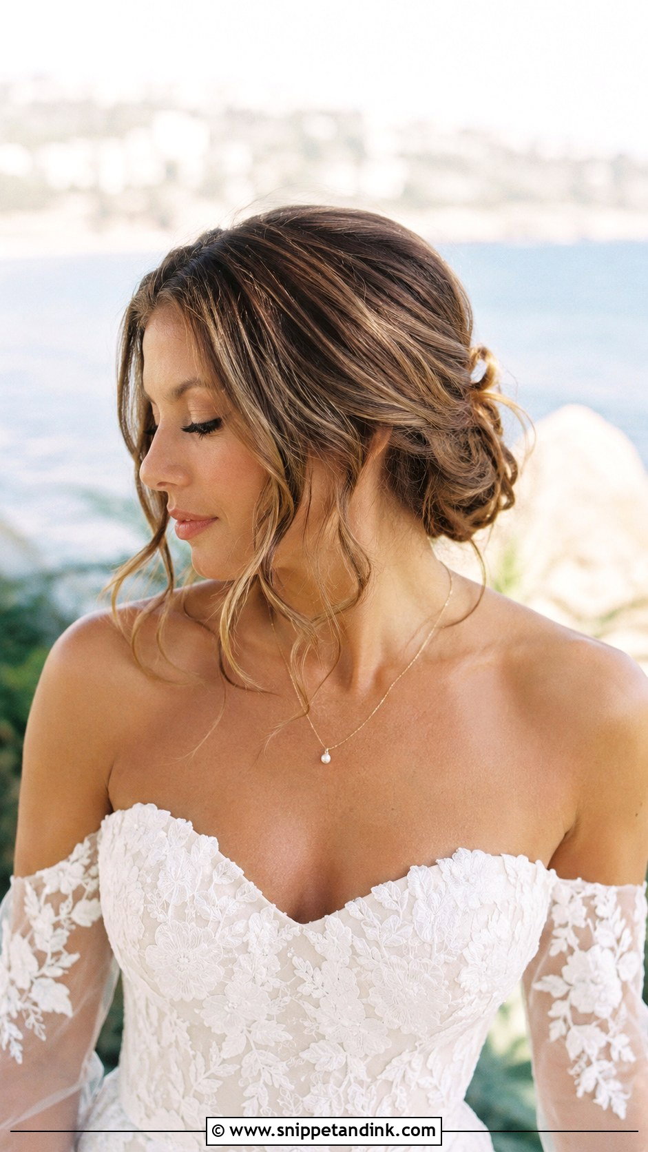 Loose Low Bun Wedding Updo - Snippet and Ink - 20 Elegant Wedding Updo Ideas