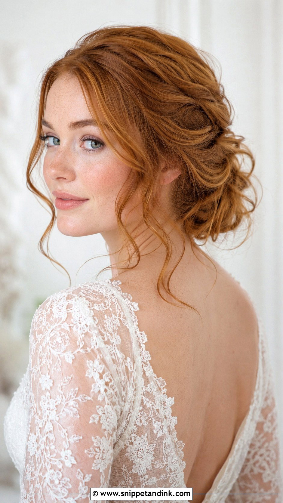 Loose Low Chignon Wedding Hair - Snippet and Ink - 15 Low Chignon Wedding Ideas