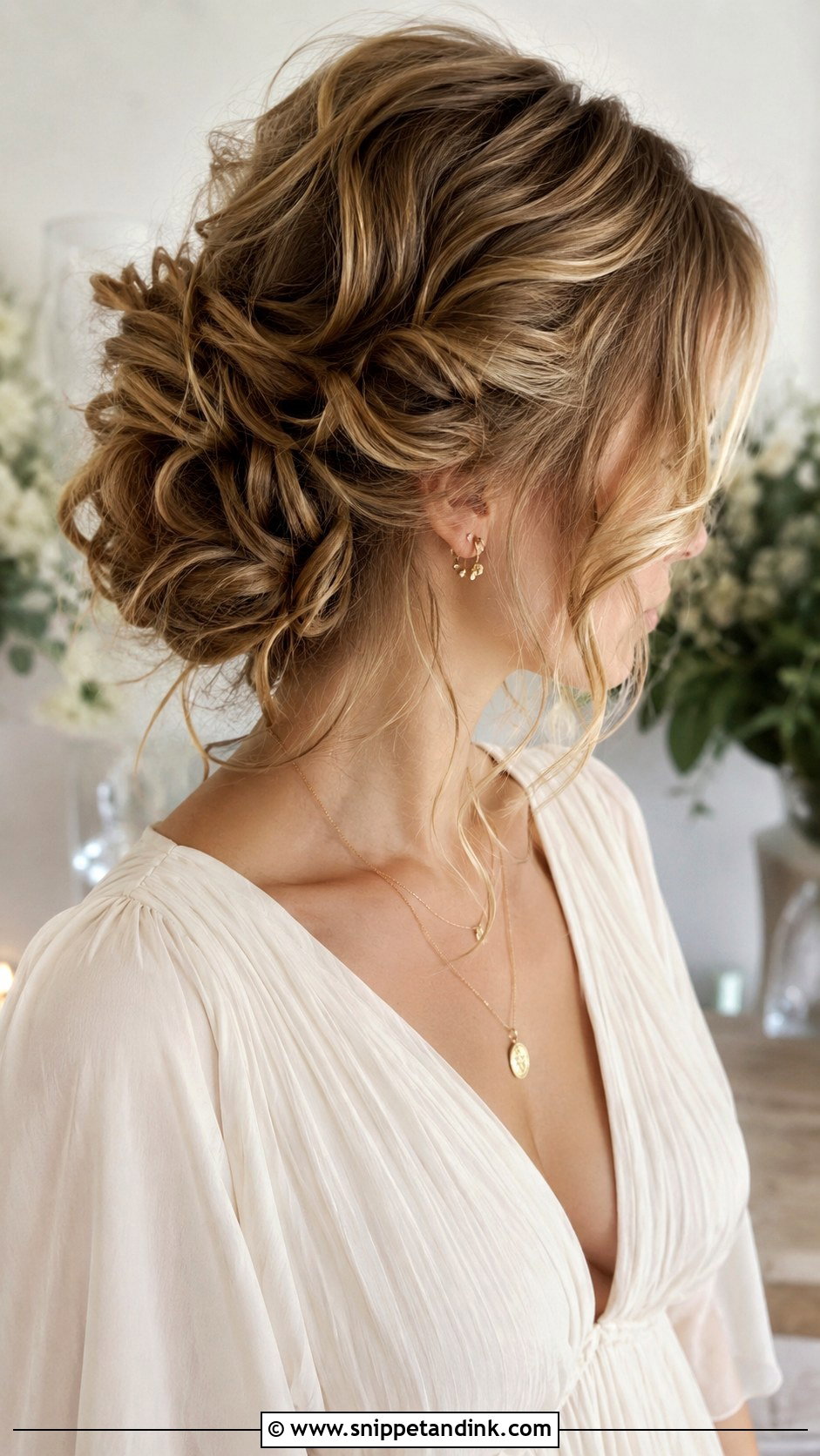 Loose Romantic Bun - Snippet and Ink - 25 Wedding Guest Hair Updo Ideas