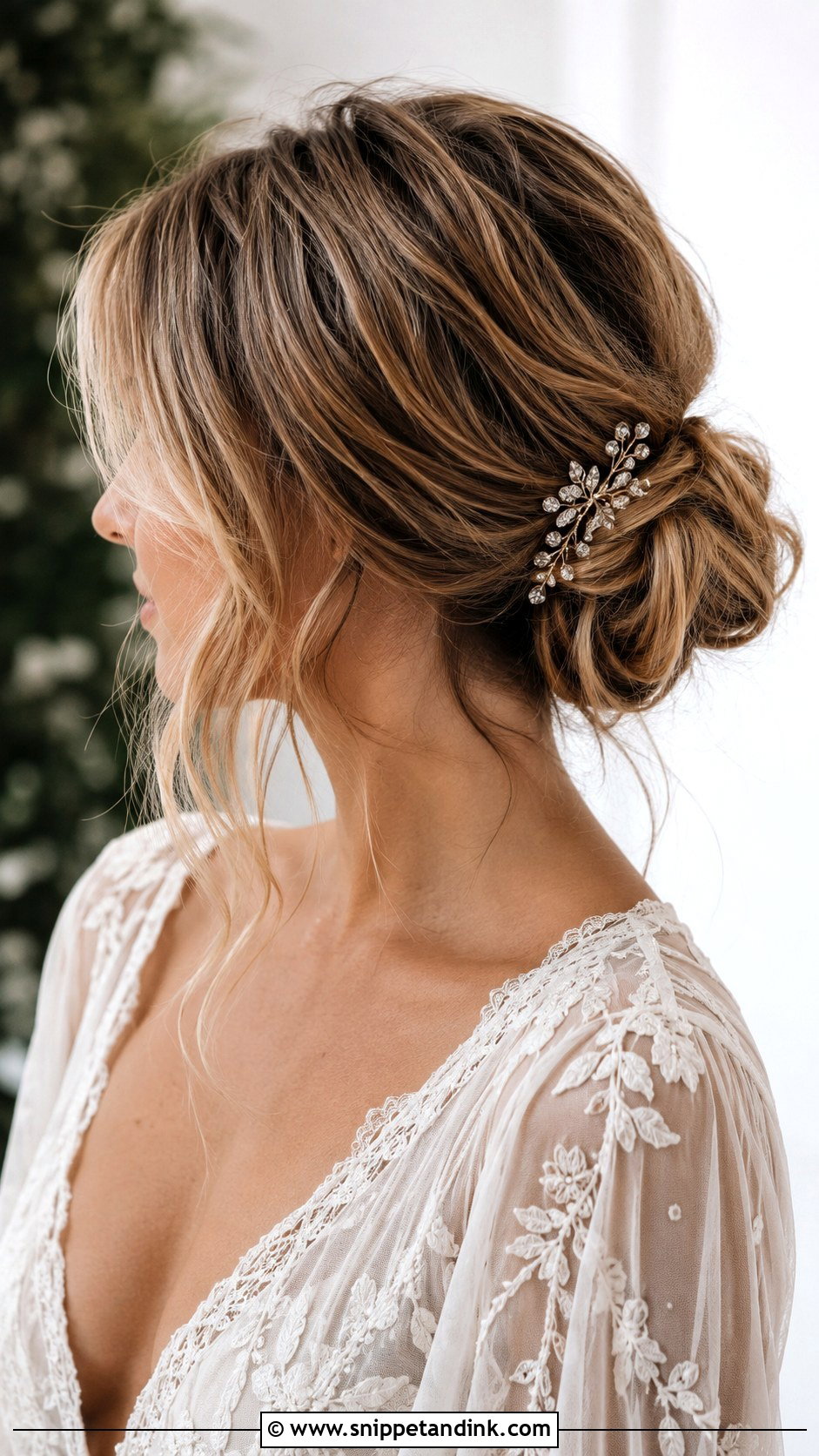 Loose Romantic Bun - Snippet and Ink - 20 Romantic Wedding Hairstyles
