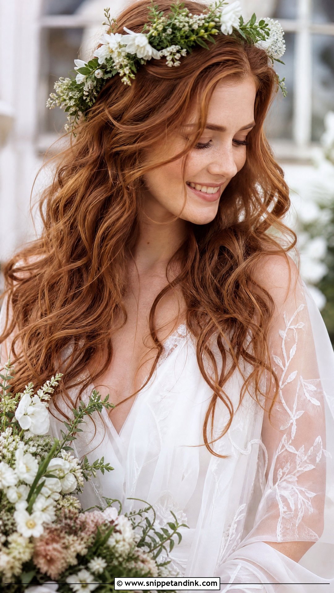 Loose Romantic Curls - Snippet and Ink - 30 Bridal Blowout Hair Ideas