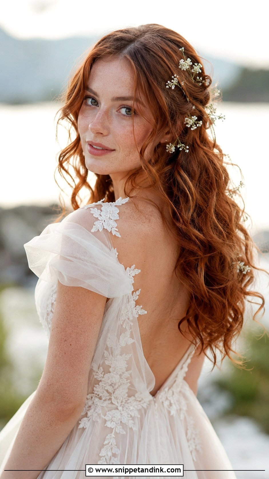 Loose Romantic Curls Down - Snippet and Ink - 20 Wedding Curls Down