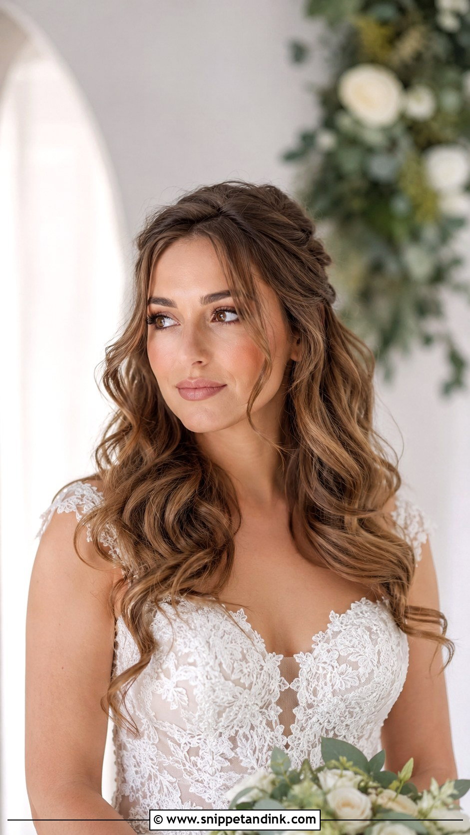 Loose Romantic Curls - Snippet and Ink - 20 Bride Hair Down Curls