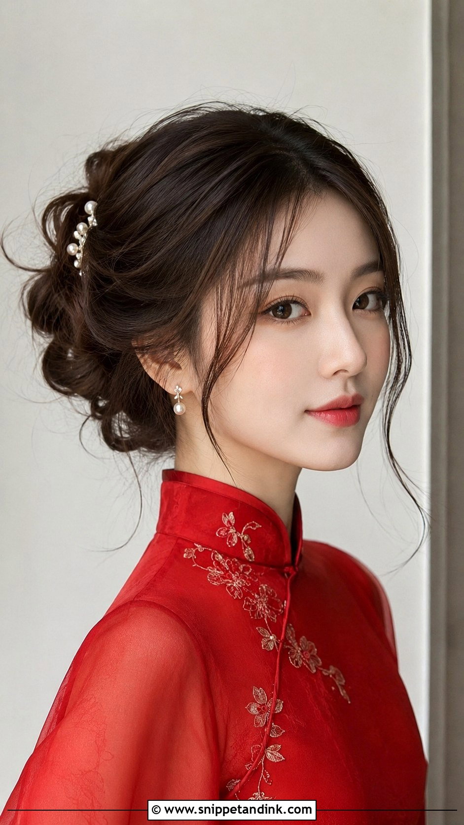 Loose Romantic Updo - Snippet and Ink - 20 Sangjit Hairstyle Ideas