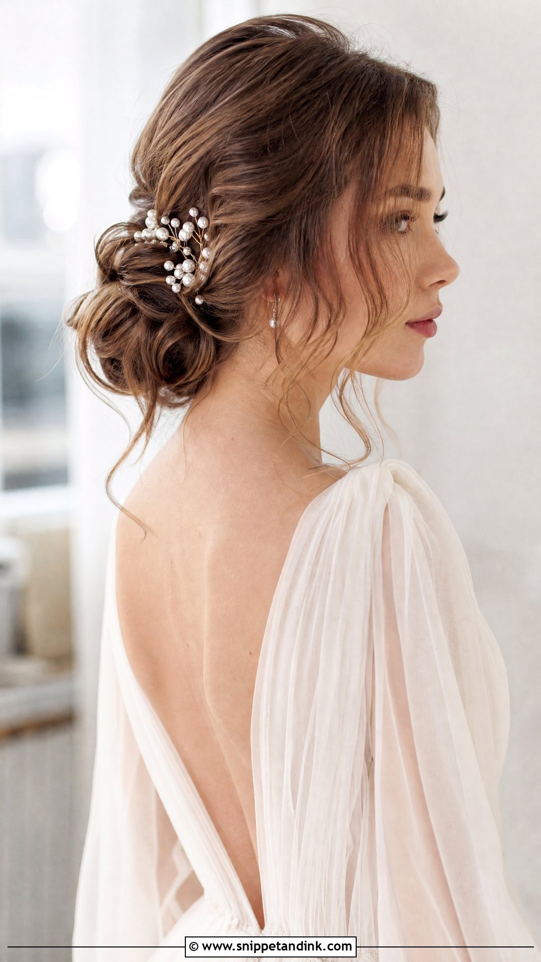 Loose Romantic Updo for Long Hair - Snippet and Ink - 20 Bridal Hairstyle for Long Hair Ideas