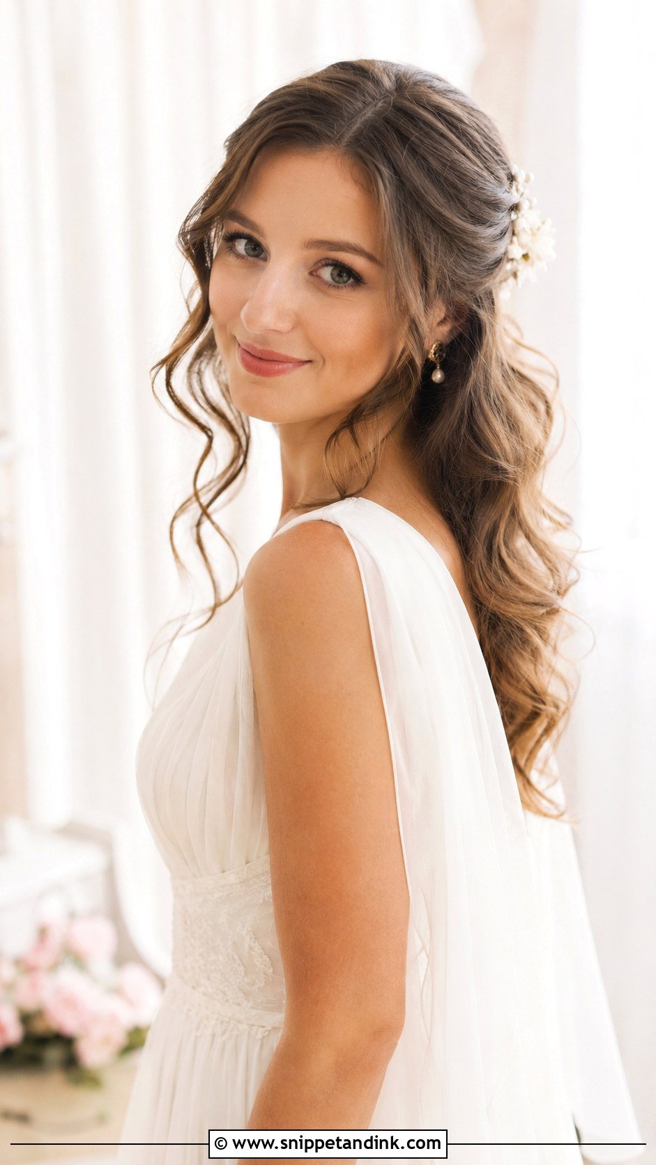 Loose Romantic Waves - Snippet and Ink - 30 Wedding Hair Styles
