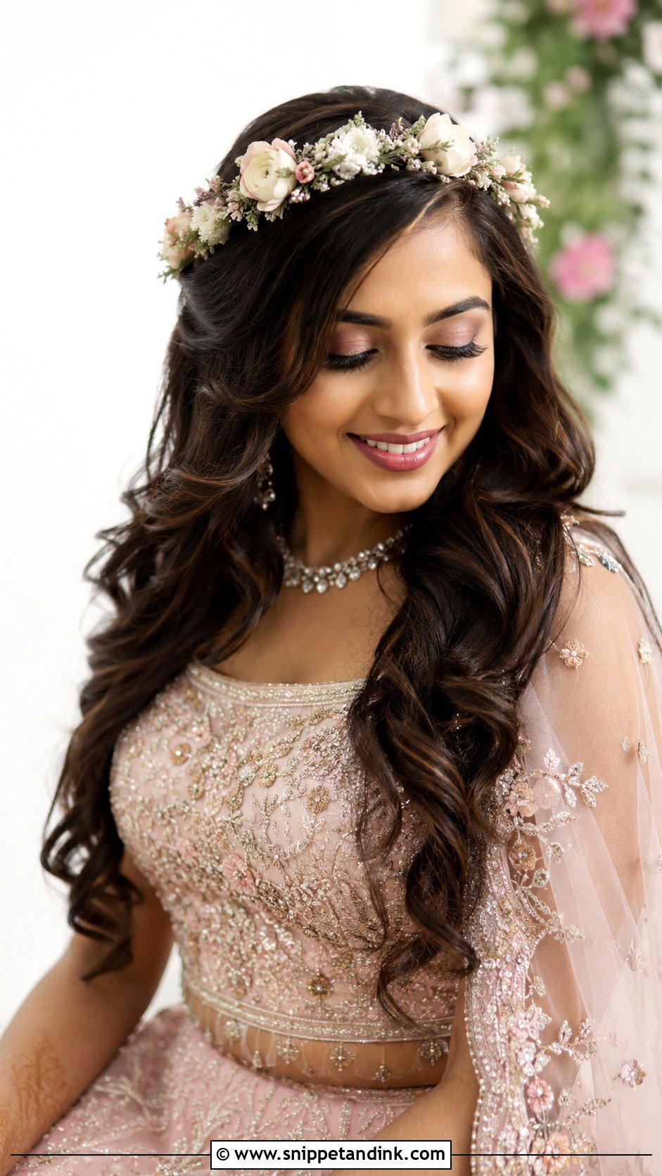 Loose Romantic Waves - Snippet and Ink - 25 Asian Bridal Hair Ideas