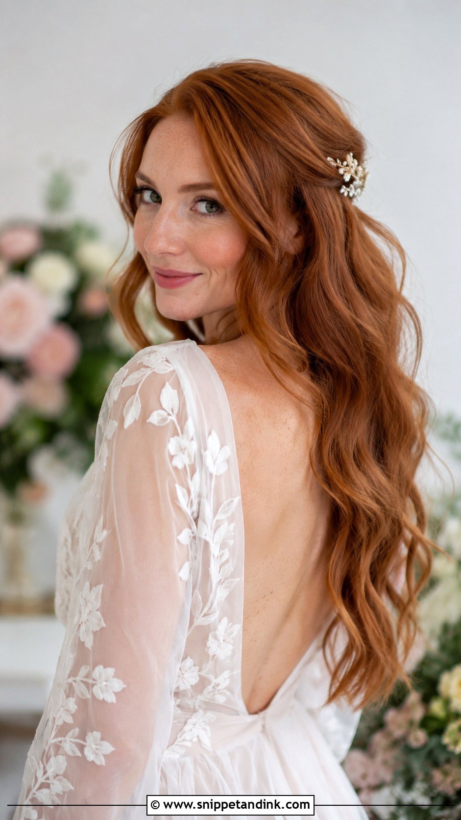 Loose Romantic Waves Wedding Hairstyle - Snippet and Ink - 20 Western Wedding Hairstyles