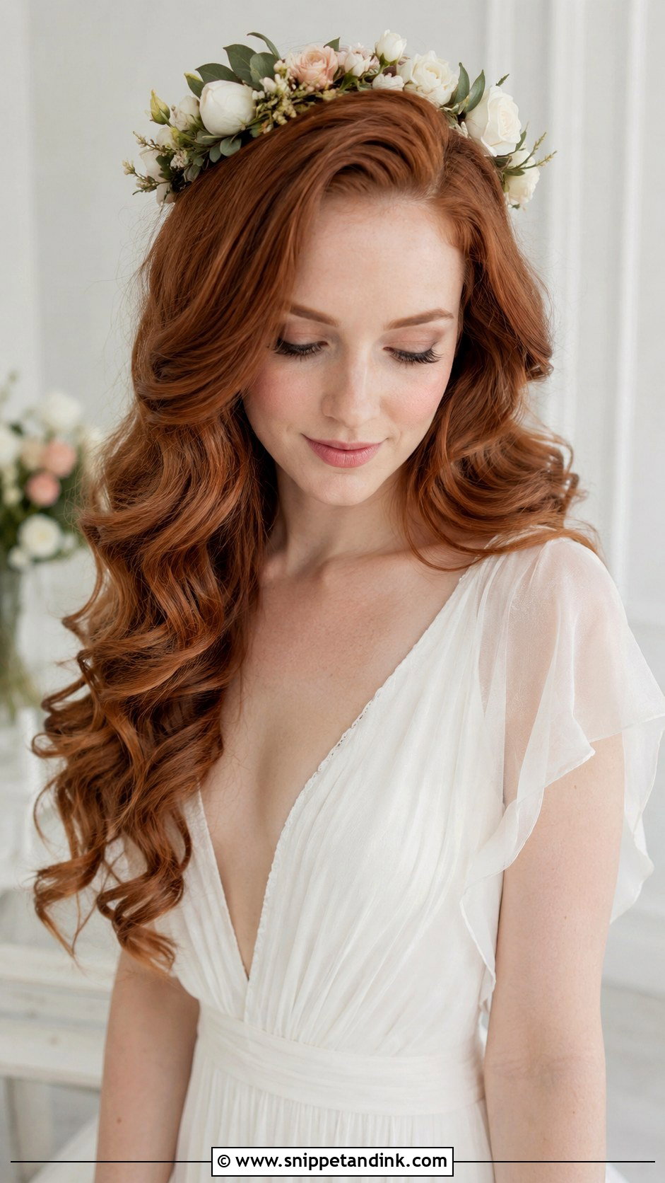 Loose Romantic Waves for Brides - Snippet and Ink - 20 Hair Idea for Wedding Ideas