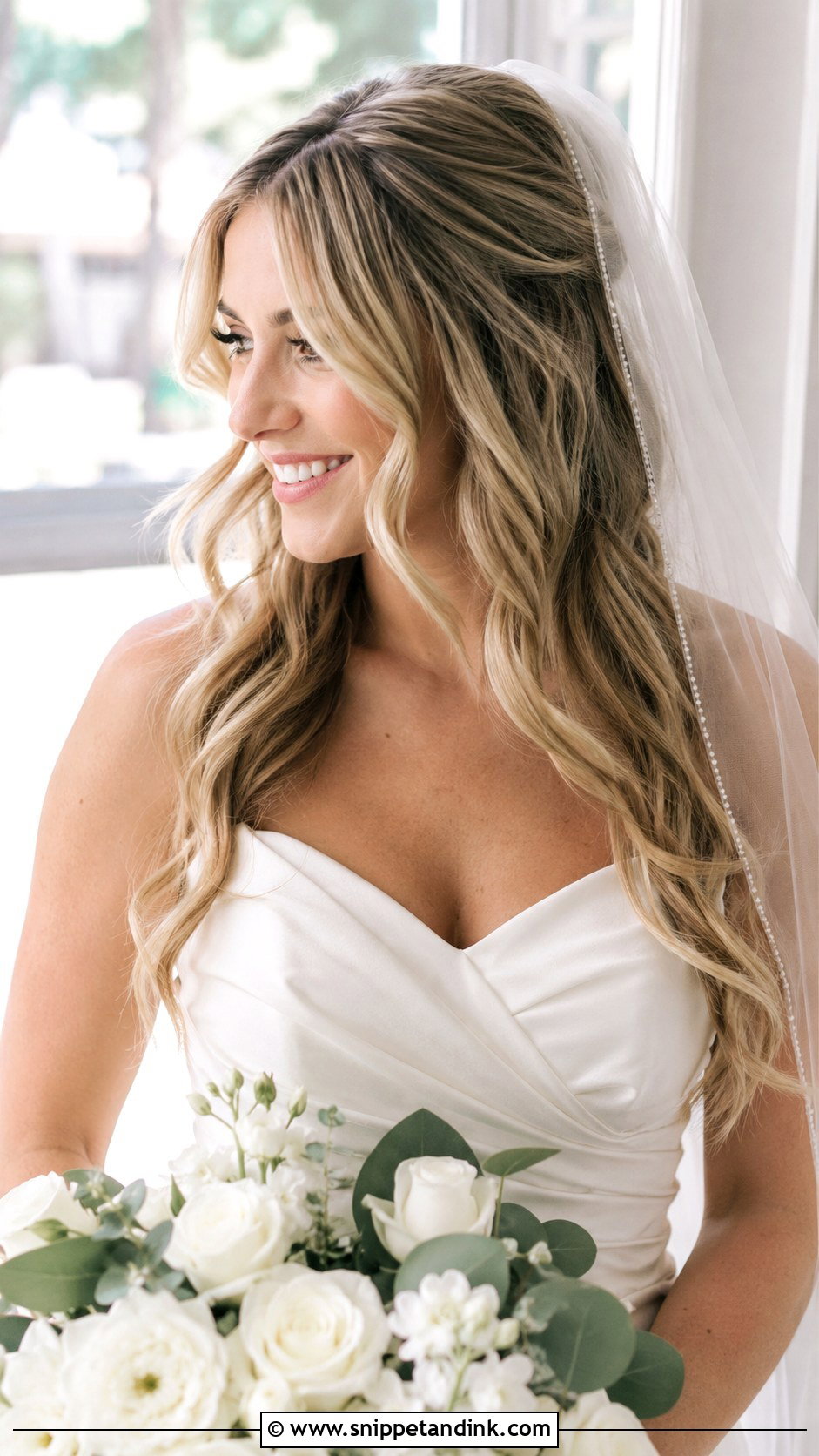 Loose Romantic Waves for Long Hair - Snippet and Ink - 25 Loose Wedding Hairstyles