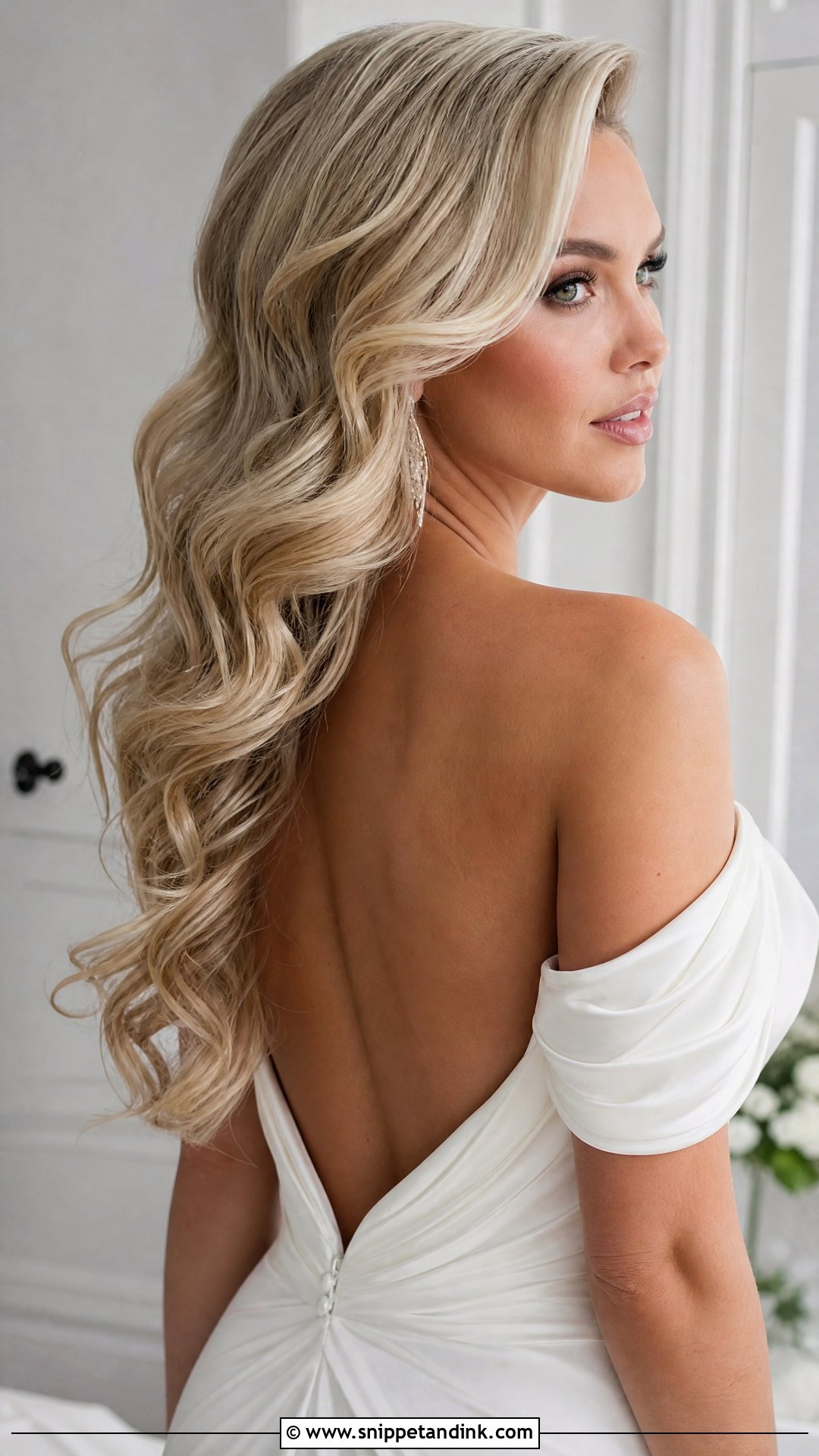 Loose Romantic Waves for Long Hair - Snippet and Ink - 20 Long Hair Down Wedding Styles