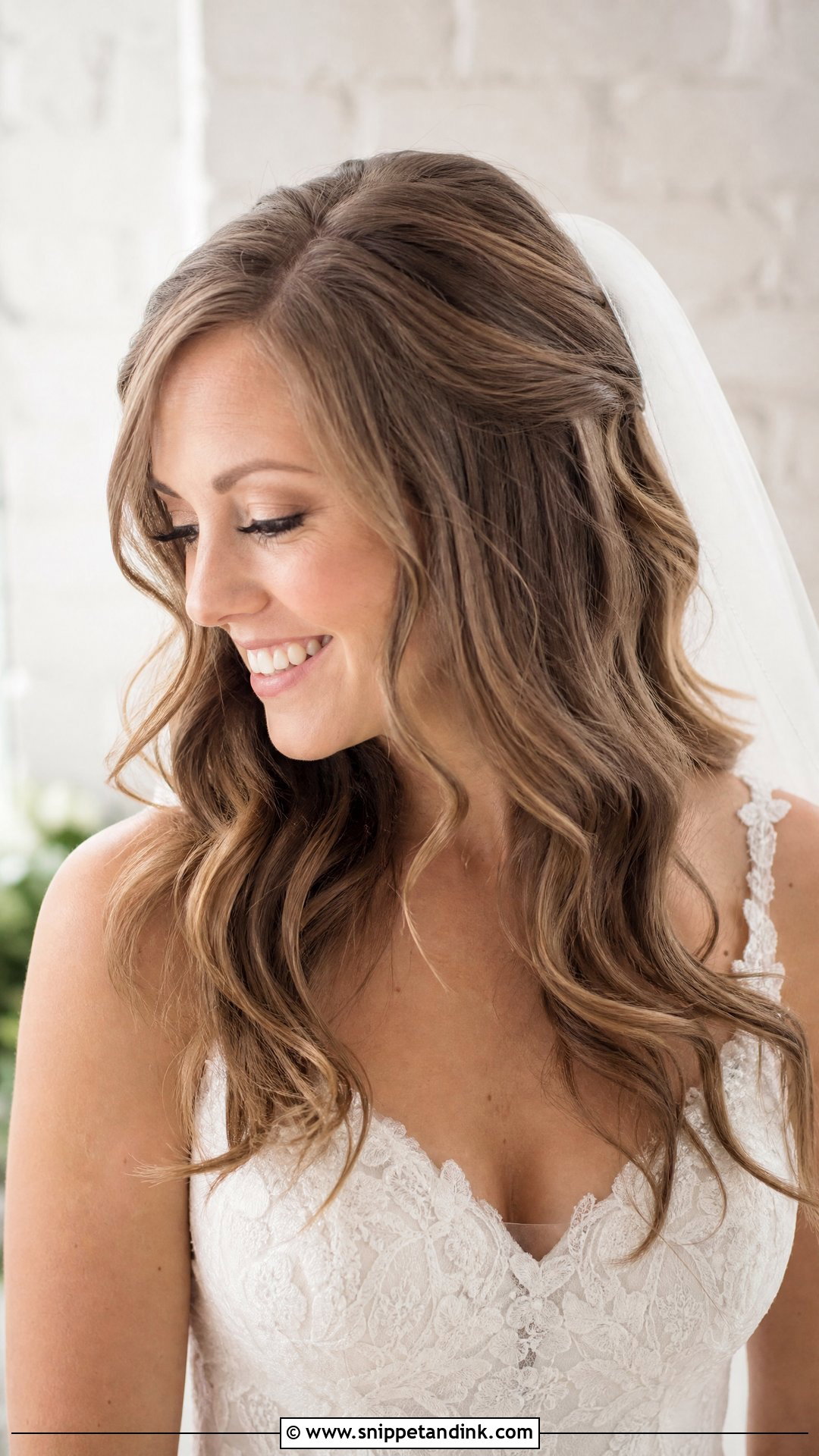 Loose Romantic Waves for the Bride - Snippet and Ink - 20 All Down Wedding Hair Ideas