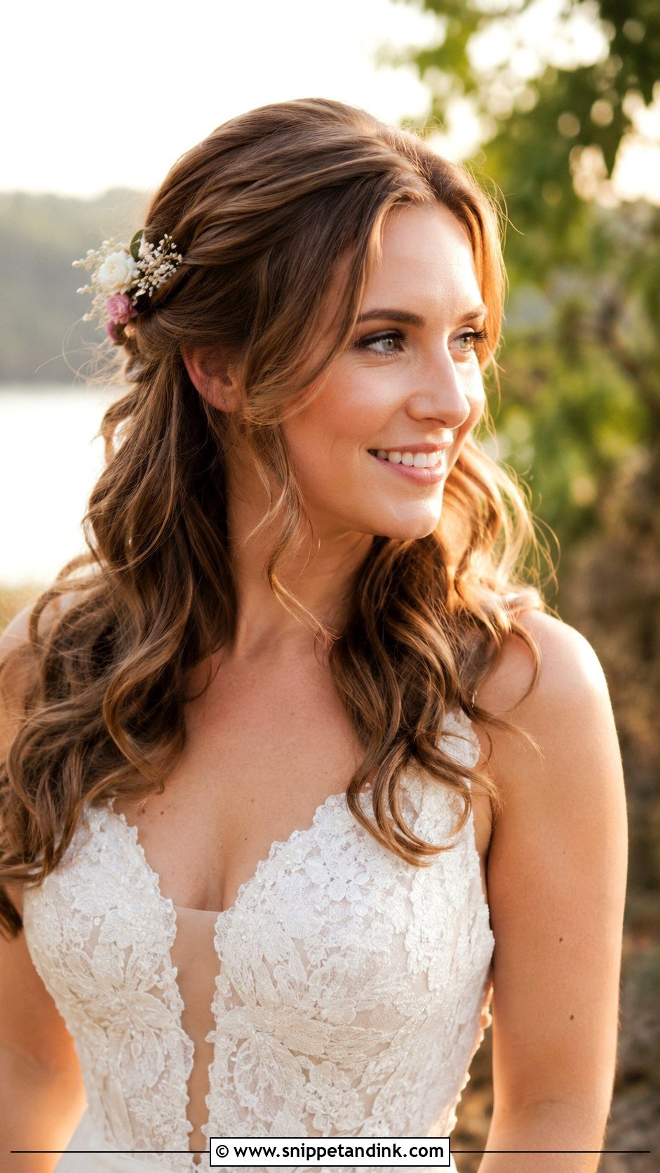 Loose Romantic Waves - Snippet and Ink - 20 Elopement Hairstyles