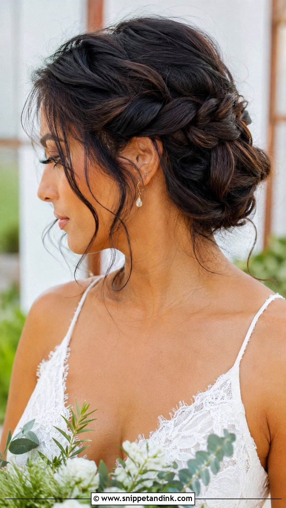 Loose Rope Braid Updo - Snippet and Ink - 25 Loose Wedding Hairstyles