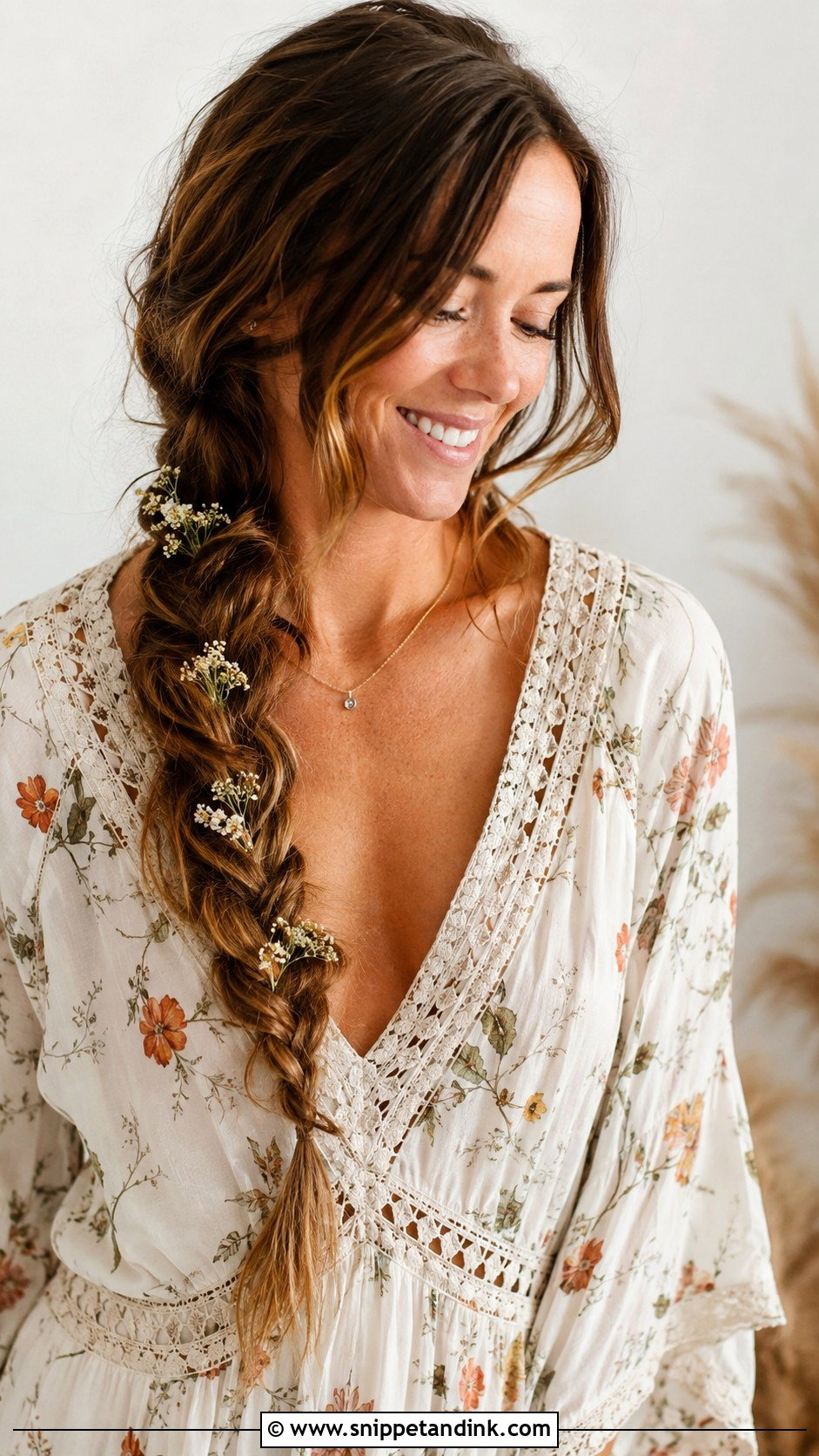 Loose Side Braid - Snippet and Ink - 25 Engagement Look Hairstyle Ideas