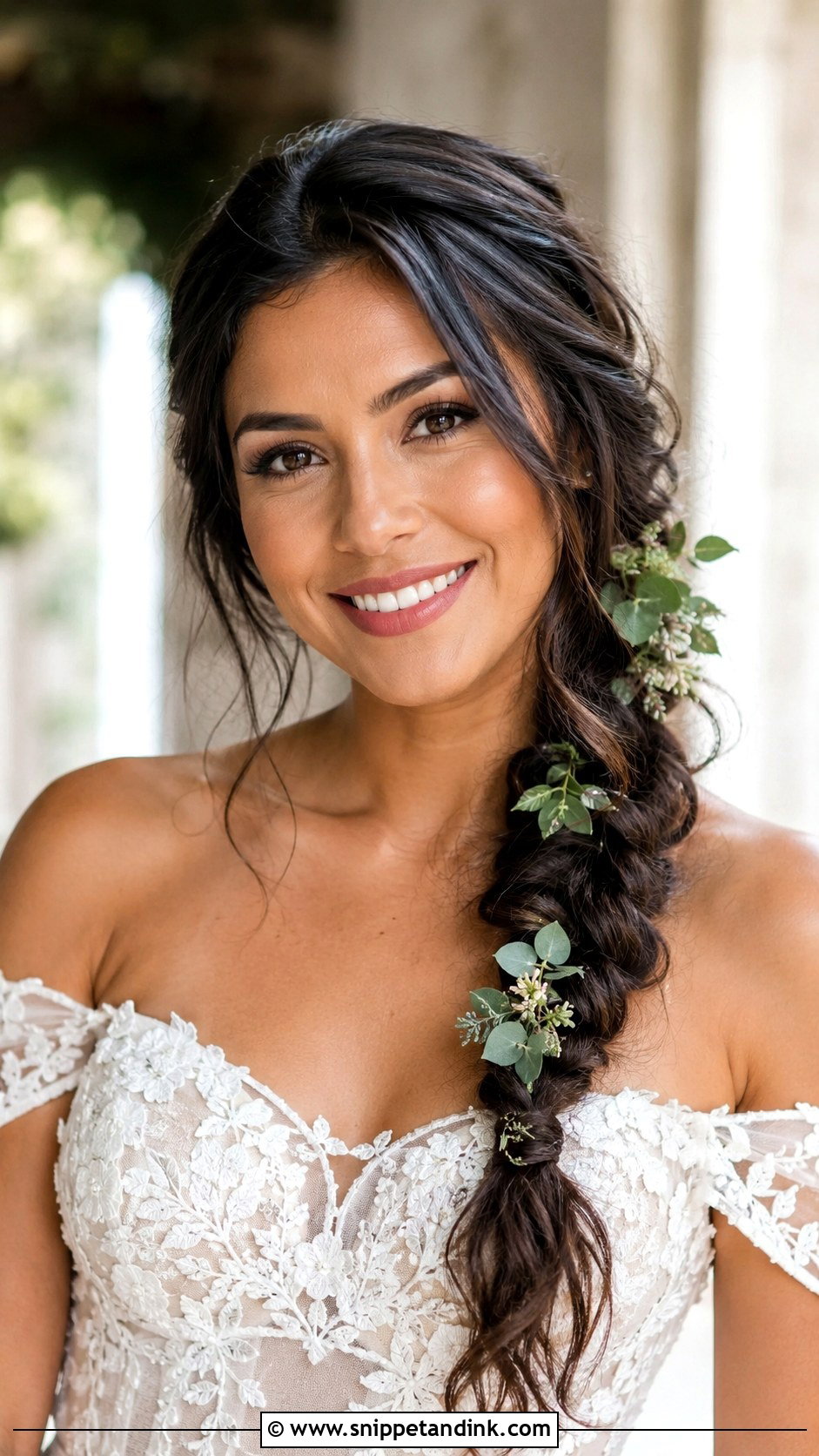 Loose Side Braid - Snippet and Ink - 25 Loose Wedding Hairstyles