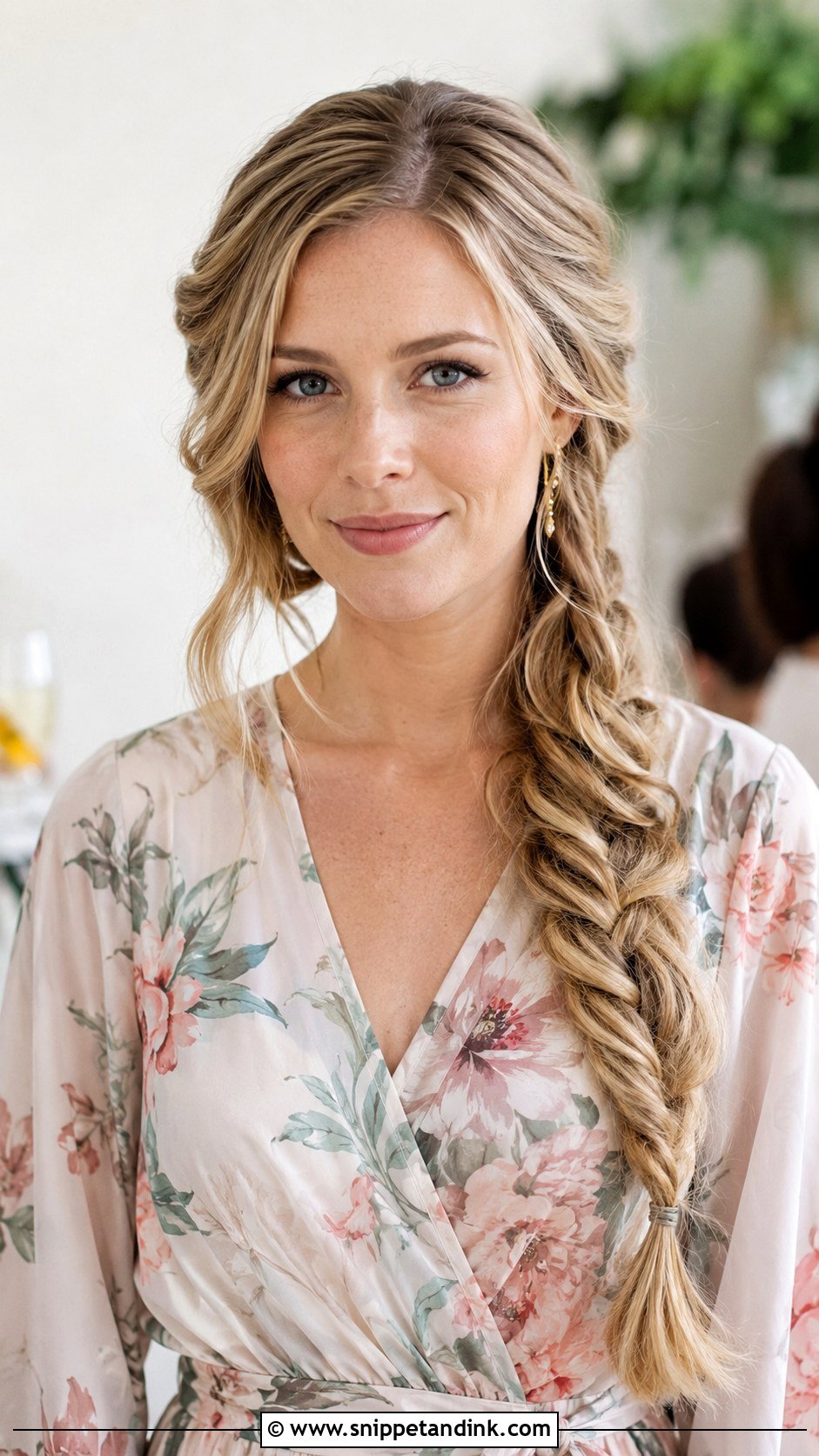 Loose Side Braid Wedding Guest - Snippet and Ink - 20 Braided Hairstyles Wedding Guest