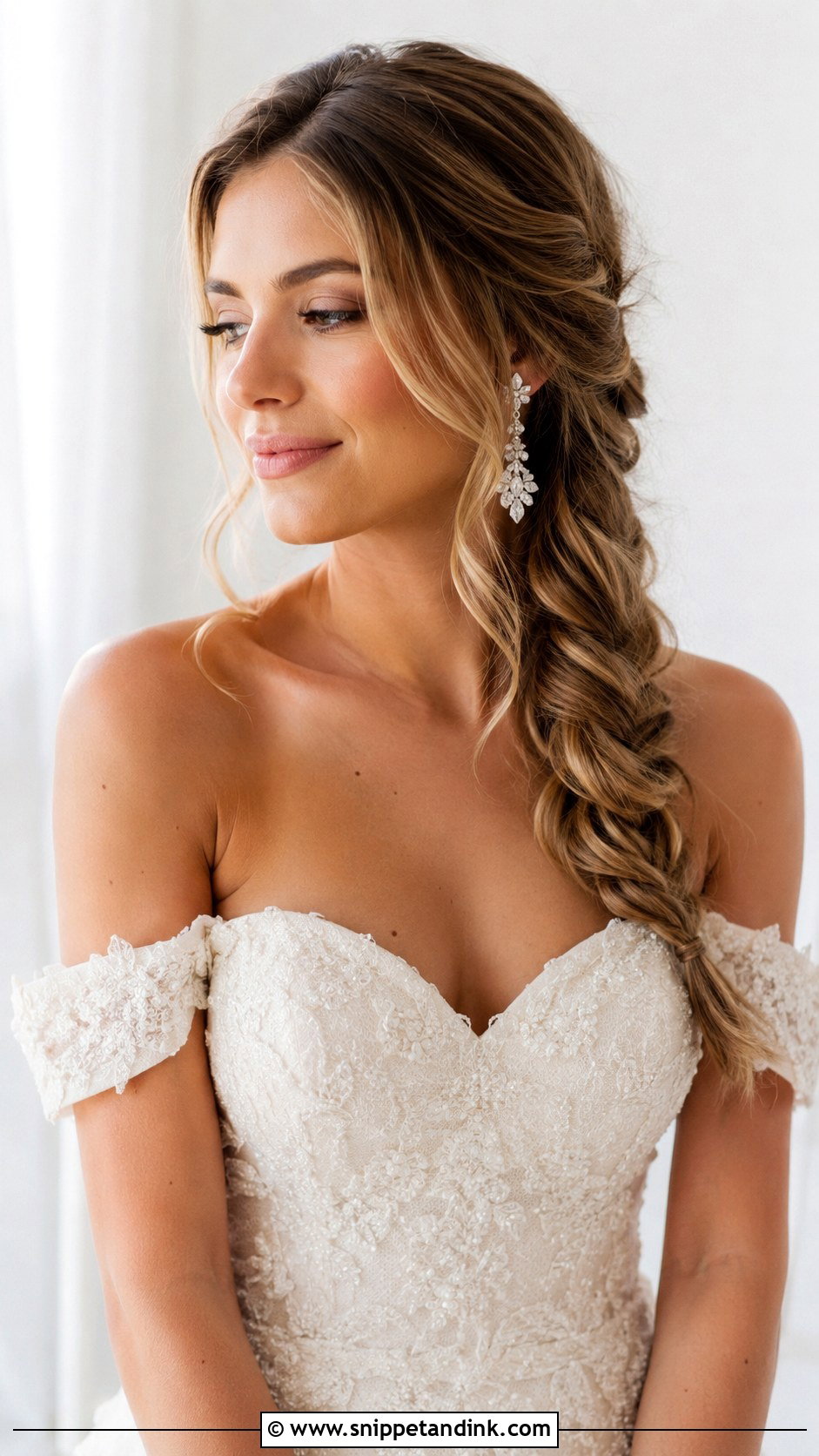 Loose Side Braid Wedding Hair - Snippet and Ink - 20 Loose Braid Wedding Hair Ideas