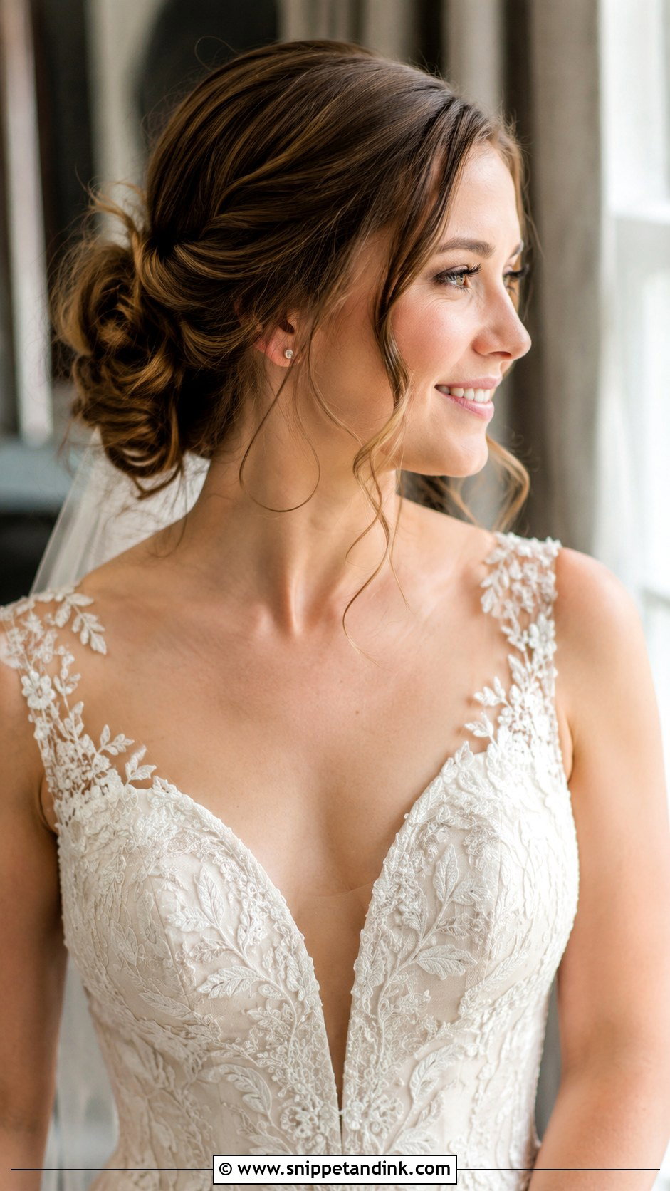 Loose Side Bun With Tendrils - Snippet and Ink - 20 Side Bun Hairstyles Wedding