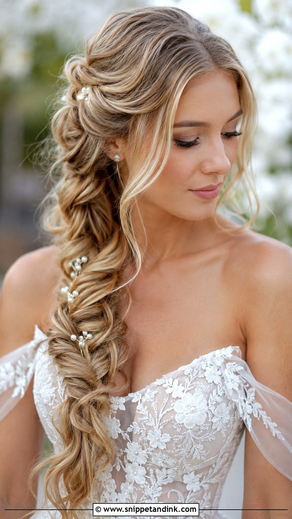 Loose Side Fishtail Braid - Snippet and Ink - 20 Side Braid Wedding Ideas