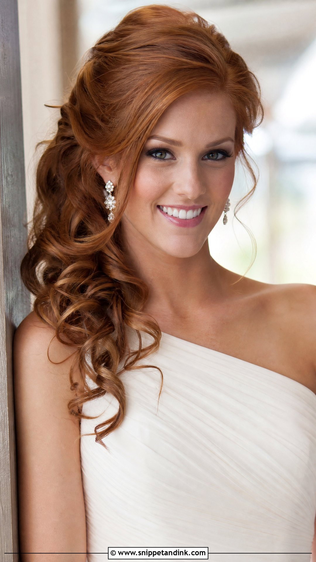 Loose Side Swept Curls - Snippet and Ink - 20 Simple Long Hair Wedding Hairstyles