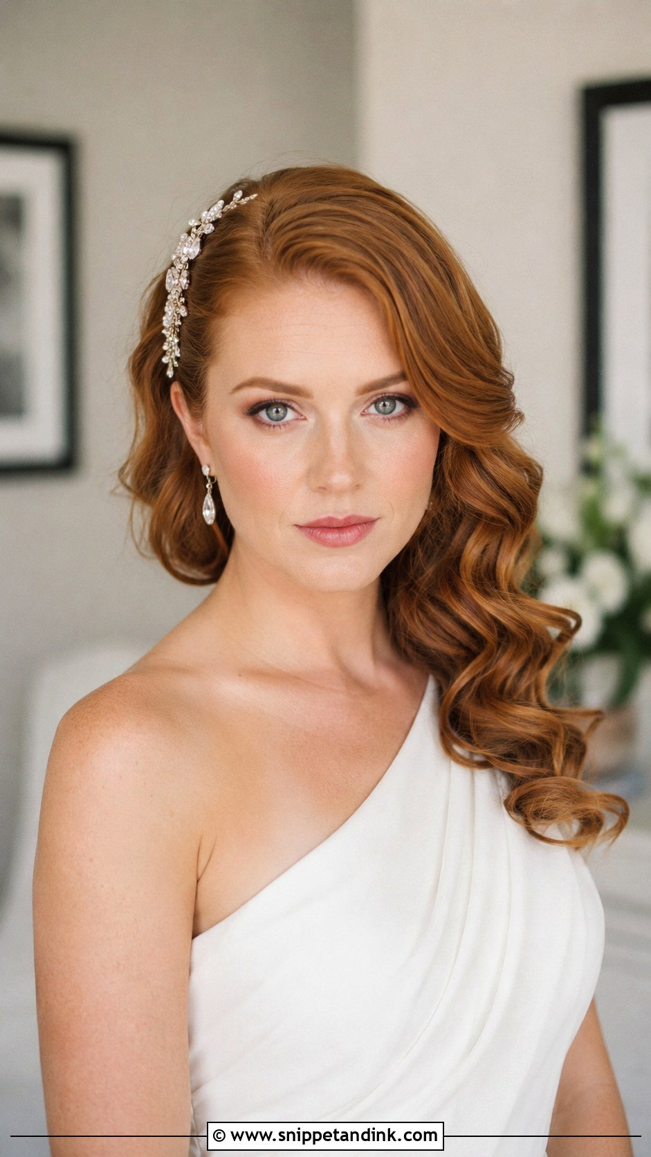 Loose Side Swept Waves - Snippet and Ink - 25 Loose Wedding Hairstyles