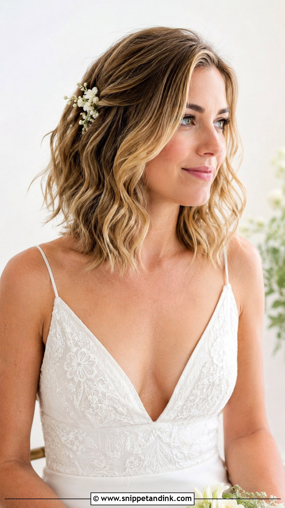 Loose Tousled Lob - Snippet and Ink - 25 Loose Wedding Hairstyles