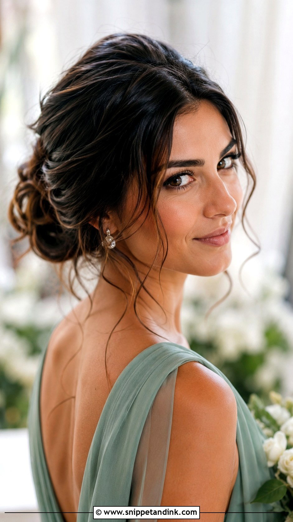 Loose Updo Bridesmaid Hair - Snippet and Ink - 20 Up Do for Bridesmaid Ideas