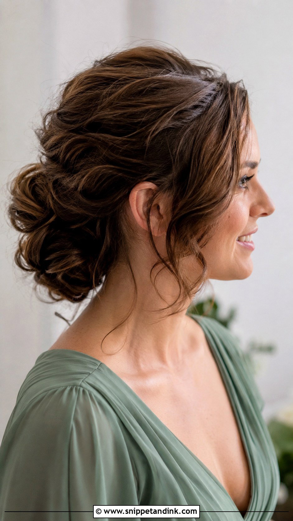 Loose Updo For Medium Hair Bridesmaid - Snippet and Ink - 20 Loose Updo Wedding Bridesmaid Ideas