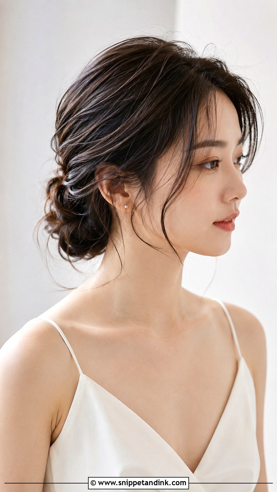 Loose Updo Wedding Hair With Bangs - Snippet and Ink - 15 Wedding Hair Loose Updo Ideas