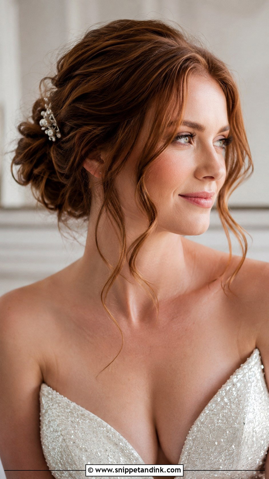 Loose Updo With Face Framing Pieces - Snippet and Ink - 25 Loose Wedding Hairstyles