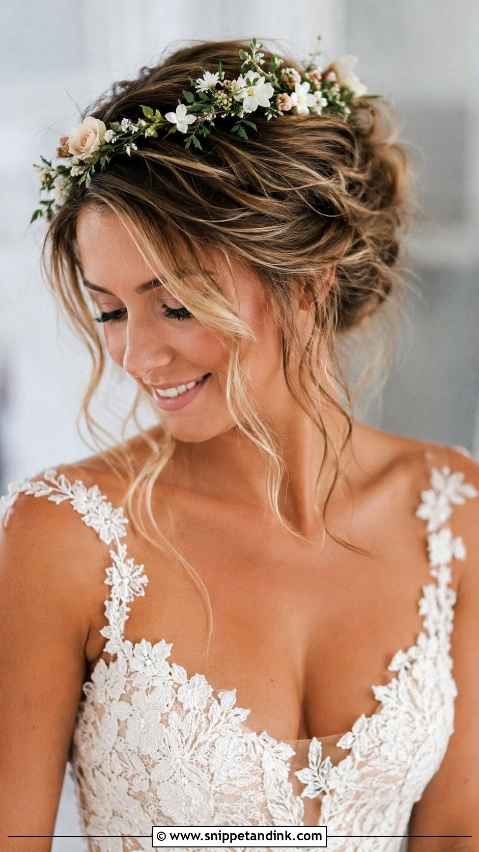 Loose Updo With Face Framing Tendrils - Snippet and Ink - 25 Hair Styles for Weddings