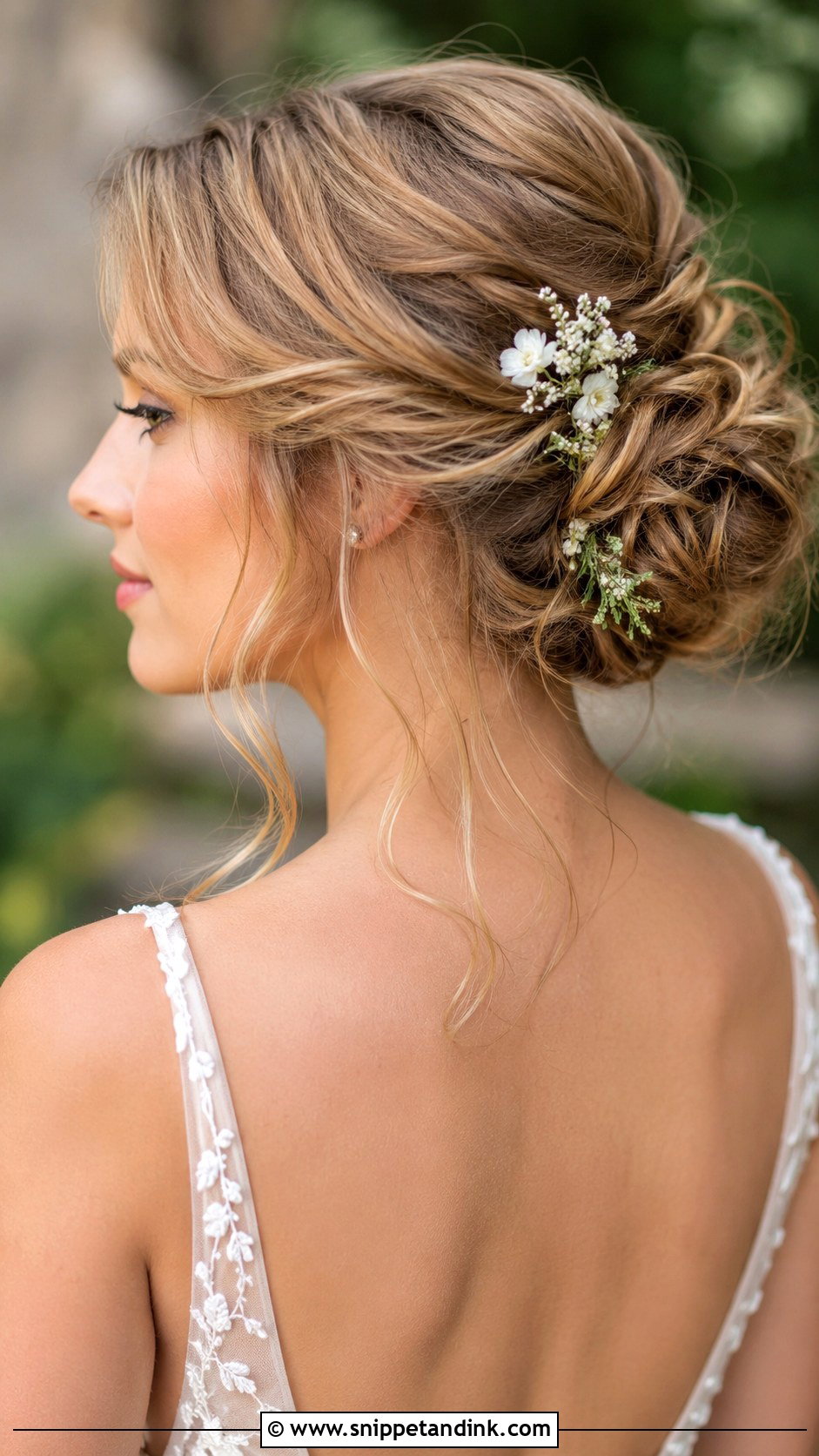 Loose Updo With Tendrils - Snippet and Ink - 30 Wedding Updos for Long Hair