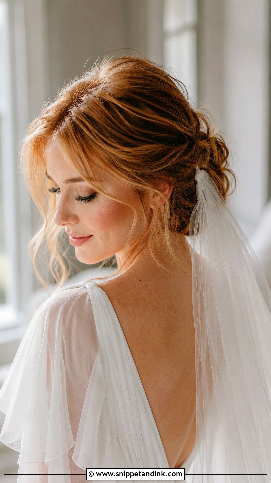 Loose Updo With Veil - Snippet and Ink - 15 Updos with Veil