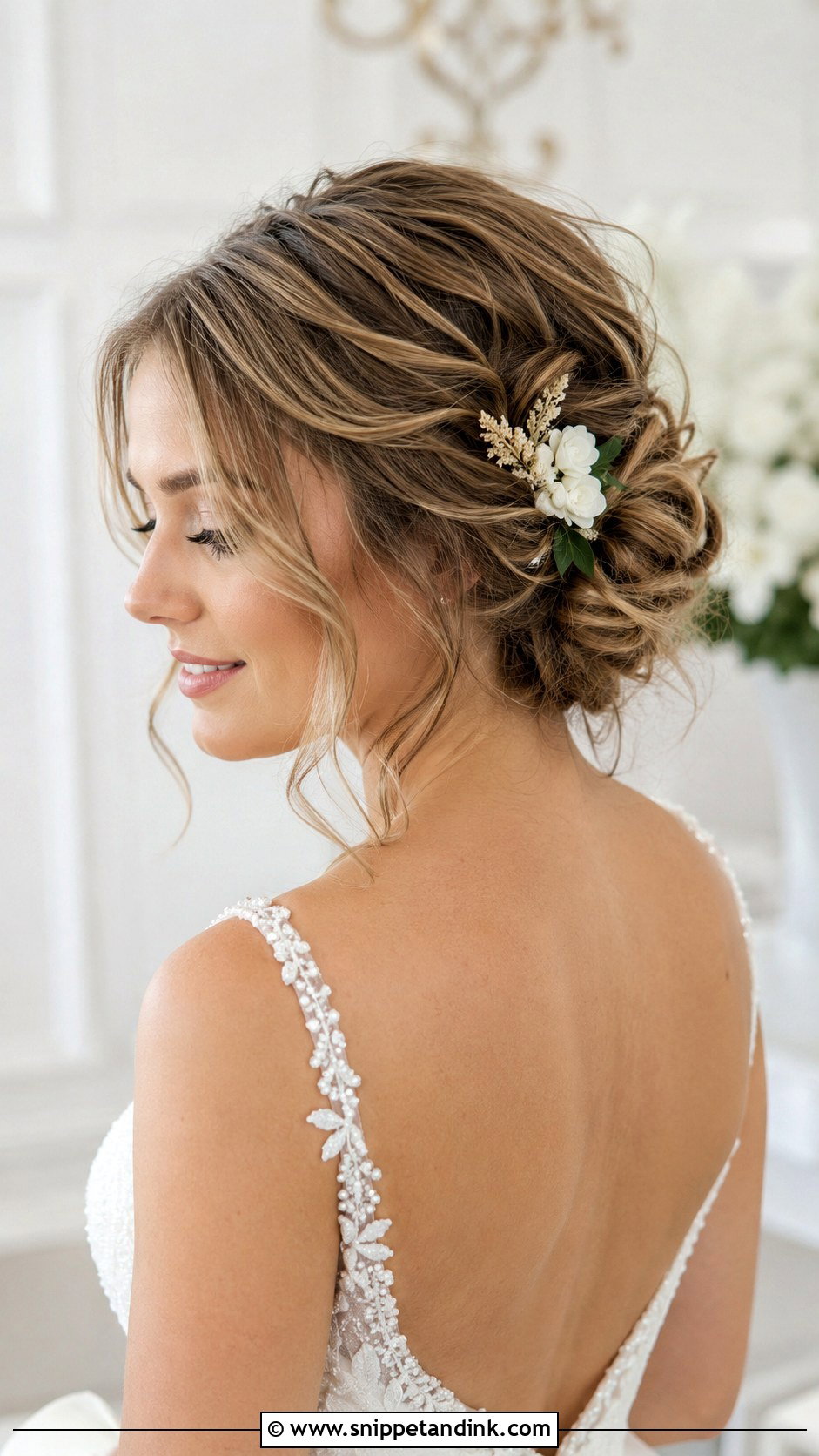 Loose Updo for Short Hair - Snippet and Ink - 25 Hair Ideas for Wedding