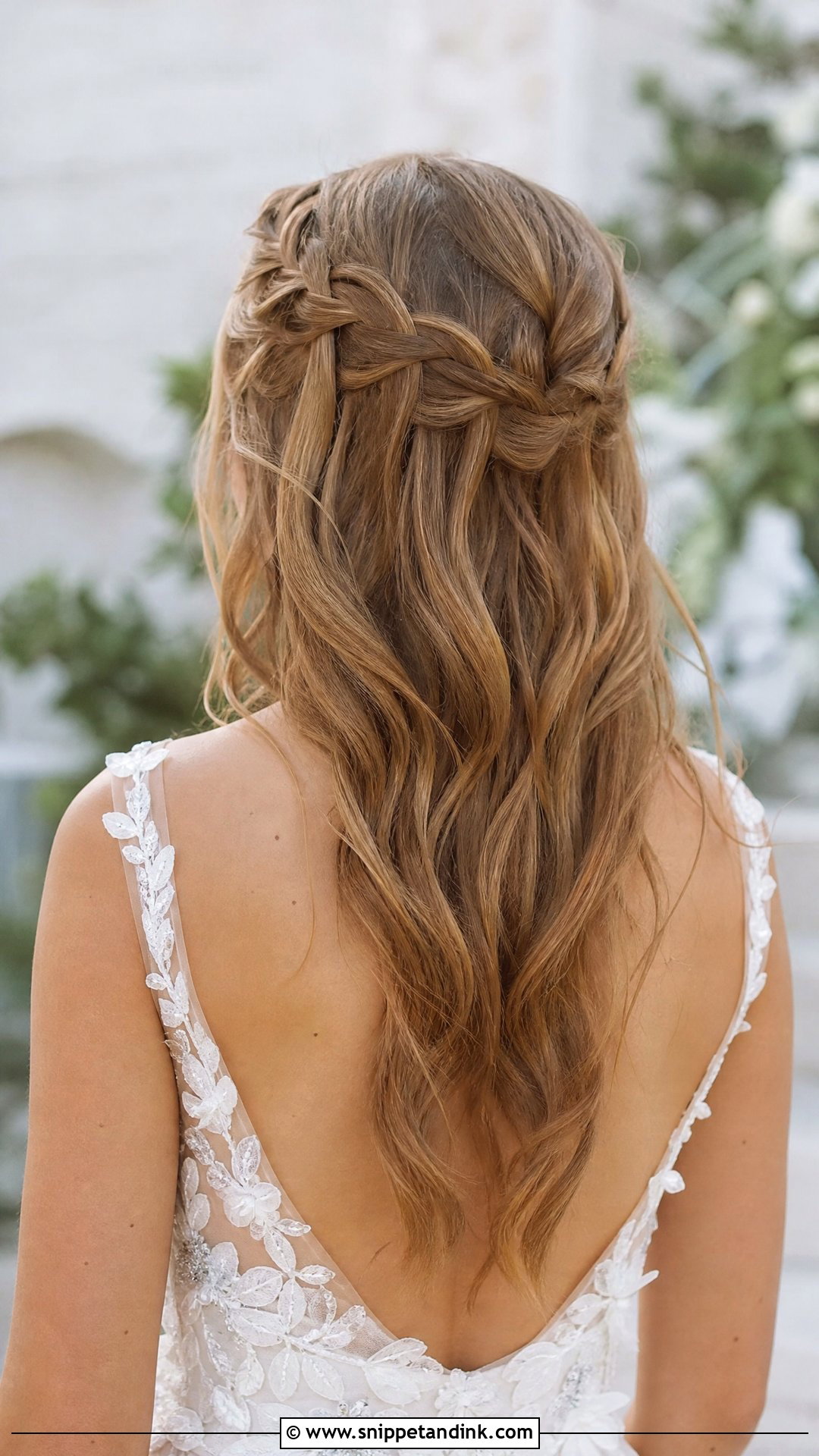 Loose Waterfall Braid - Snippet and Ink - 20 Easy Hairstyles for a Wedding Guest