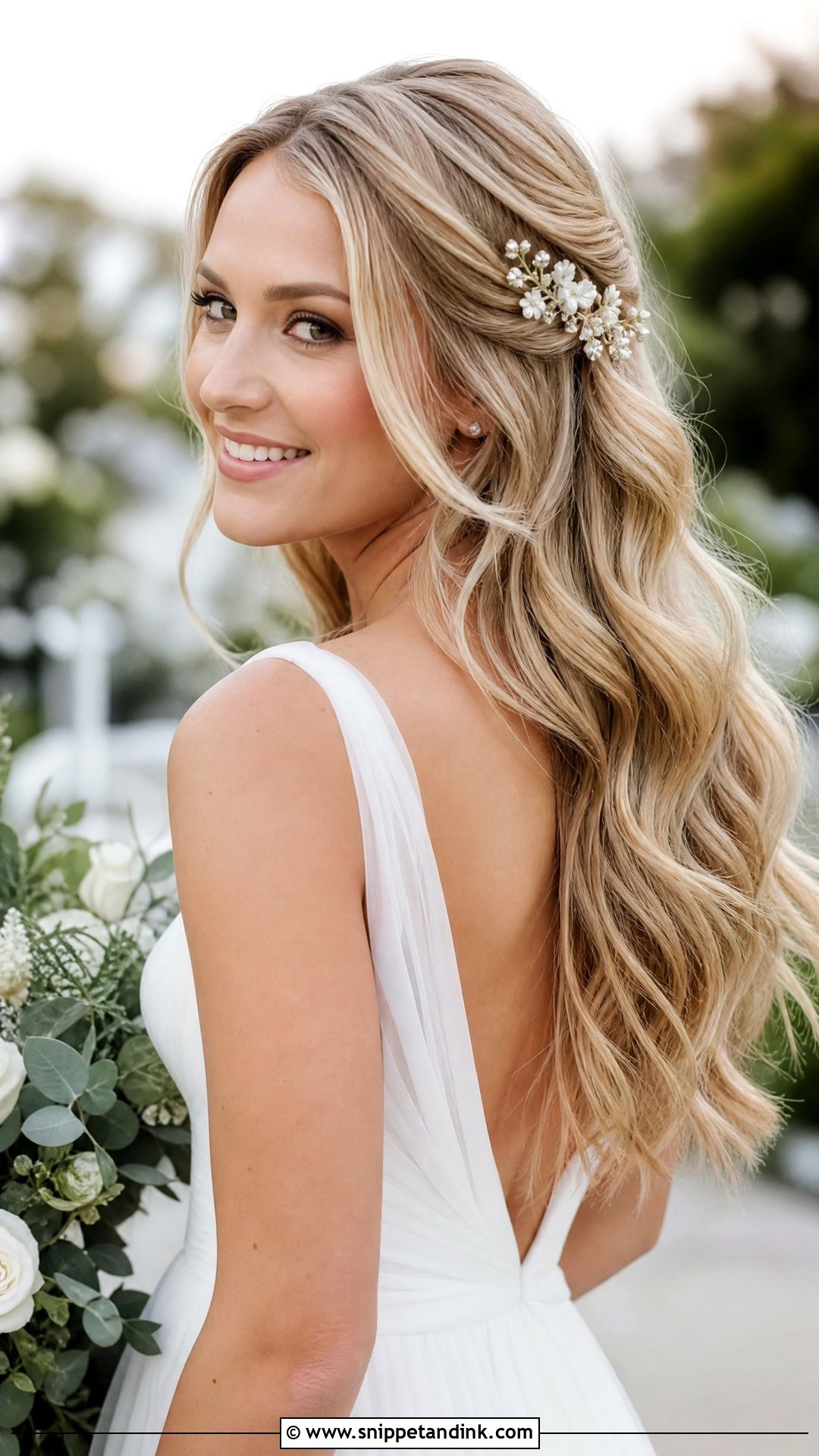 Loose Waves Wedding Hair - Snippet and Ink - 15 Elegant Hair for Wedding Ideas